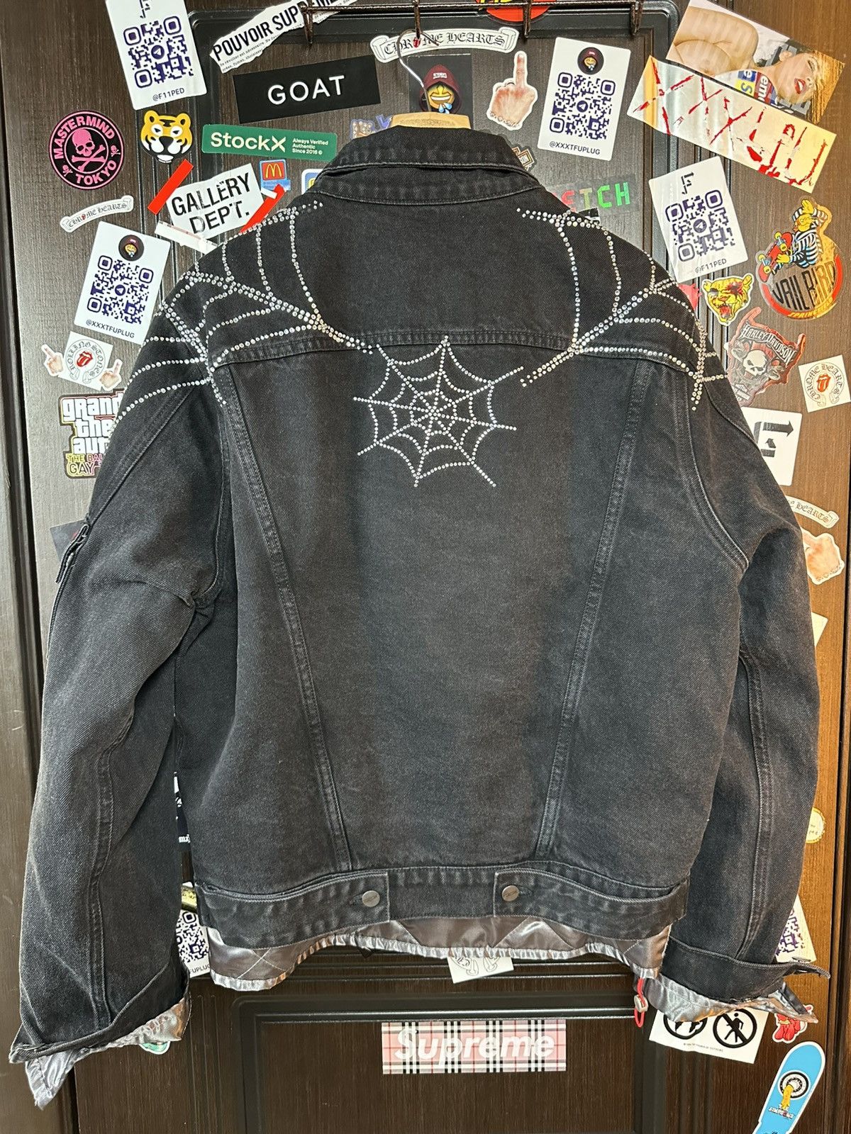Sp5der × Young Thug OG Spider Worldwide 2019 Denim Jacket RARE Size US M / EU 48-50 / 2 - 3 Thumbnail