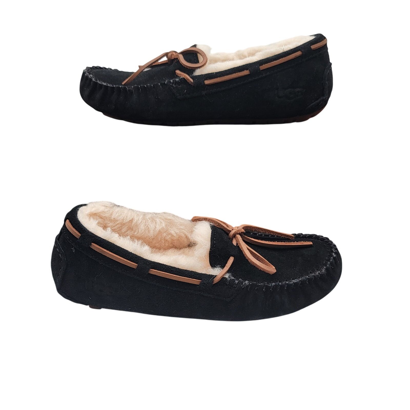 Ugg UGG Dakota Black Slipper, Women's Size 5, Wool Lined (159) Size US 5 / IT 35 - 1 Thumbnail