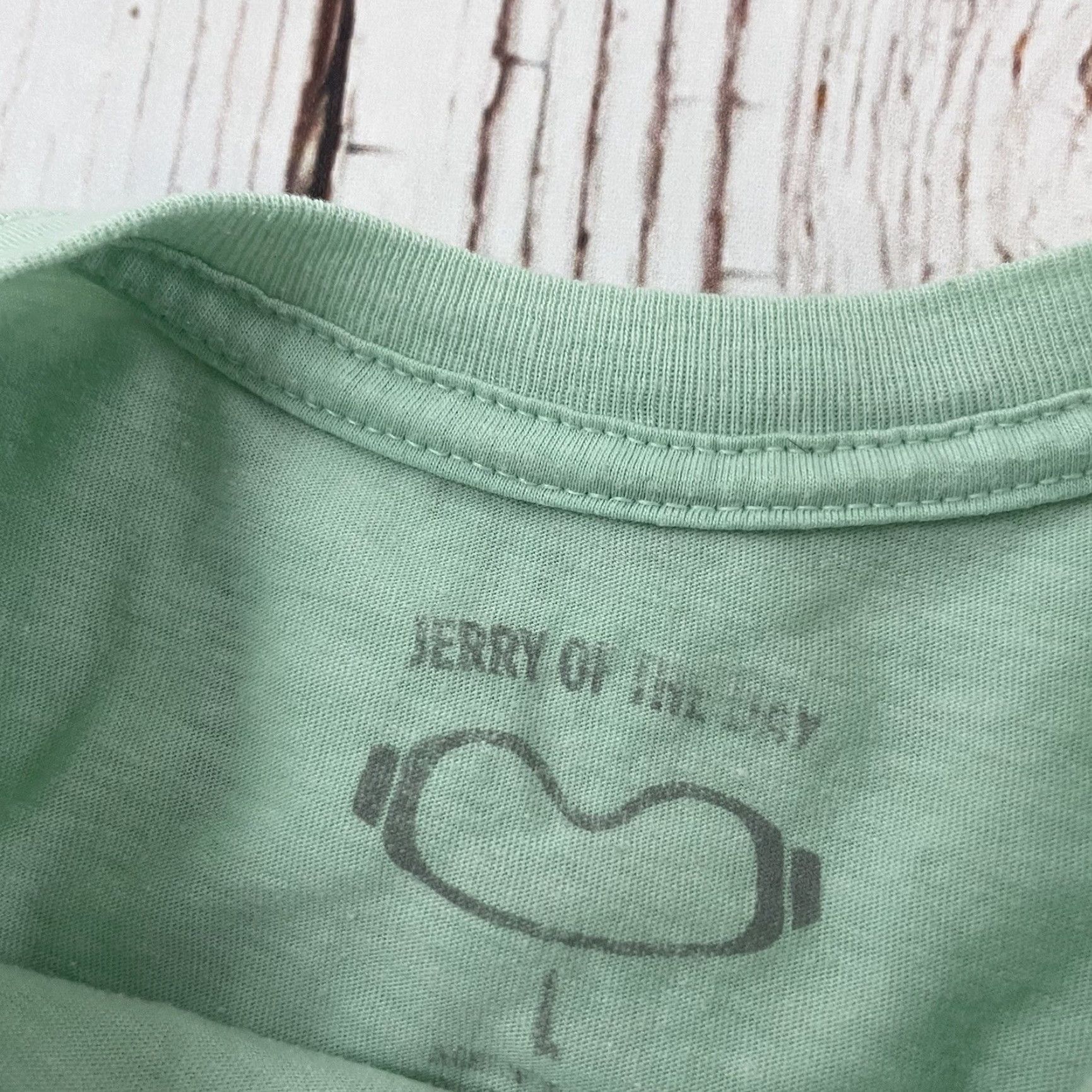 Vintage Jerry Of The Day T-Shirt Mens Large Green Short Sleeve Shirt Size US L / EU 52-54 / 3 - 2 Thumbnail