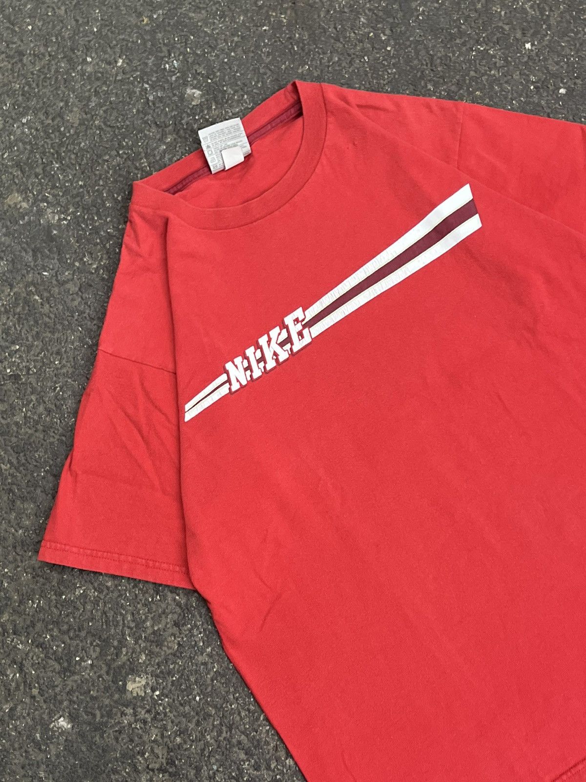 Nike × Vintage Nike spell out vintage tee shirt hype rare y2k streetwear Size US L / EU 52-54 / 3 - 3 Thumbnail