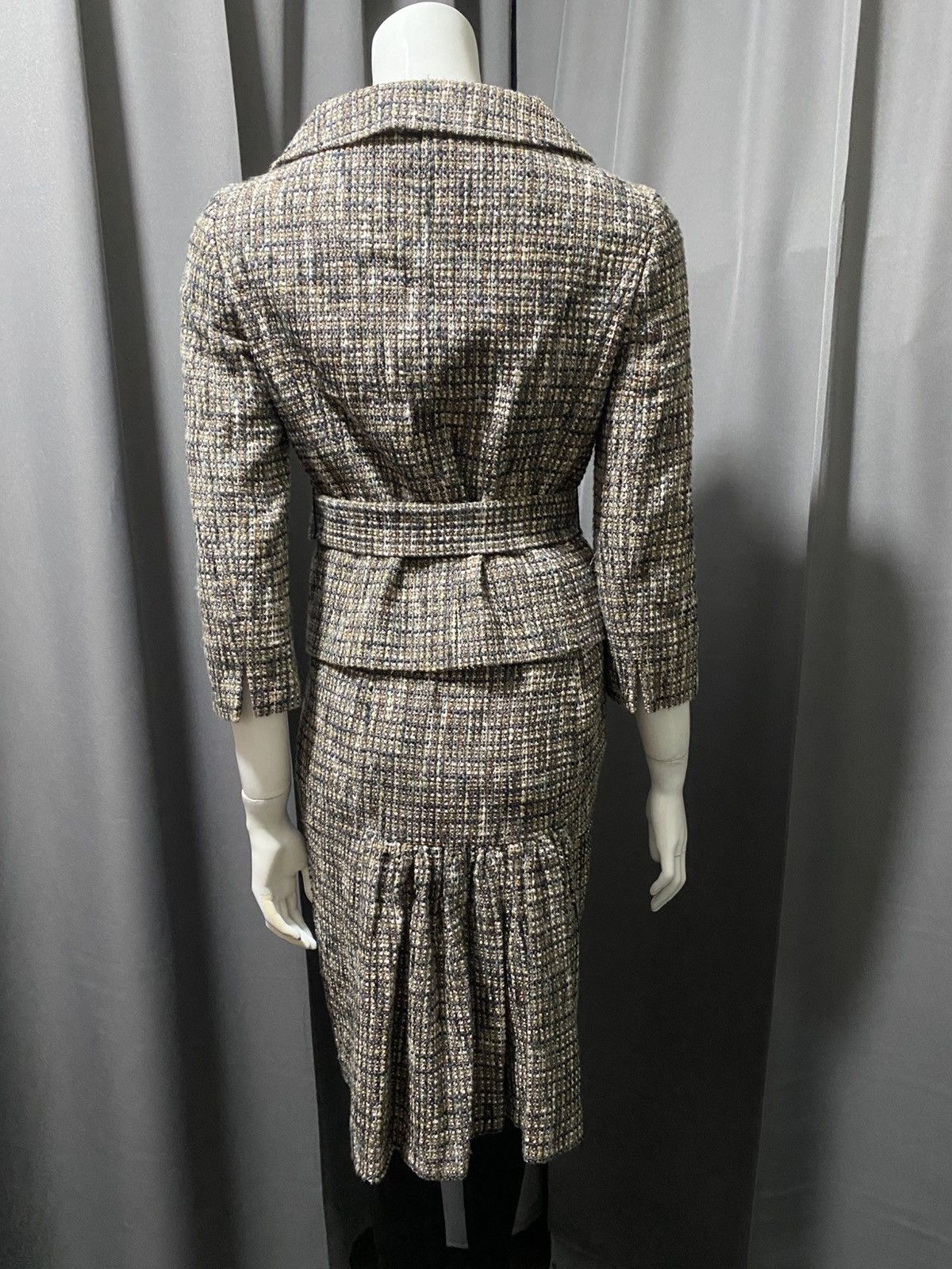 Valentino 2000s Valentino Roma Tweed Suit Set Size S / US 4 / IT 40 - 5 Thumbnail