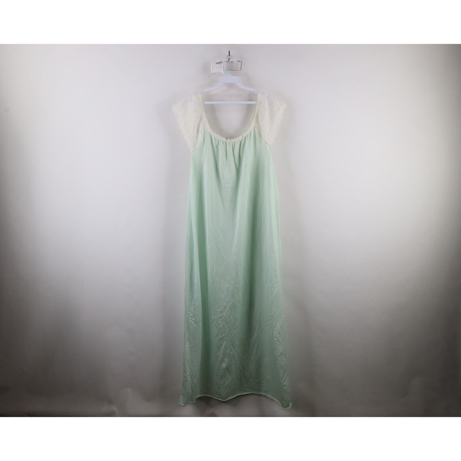 Vintage Vintage 90s Streetwear Flower Lace Sheer Night Gown Size ONE SIZE - 13 Thumbnail