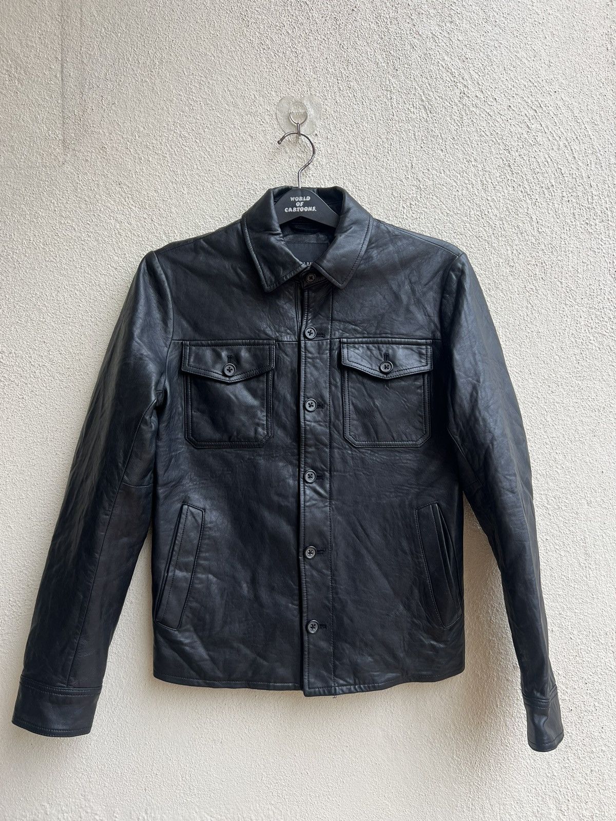 Banana Republic × Vintage Vintage Banana Republic Lamb Leather Jacket Shirt Size US XS / EU 42 / 0 - 23 Thumbnail