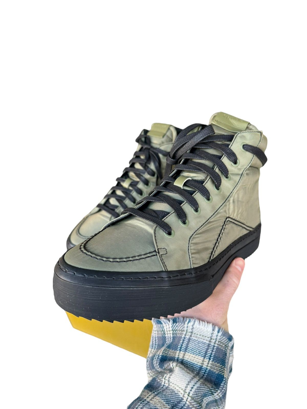 Rhude Unreleased V1 Nylon Hi Green Size US 9 / EU 42 - 3 Thumbnail