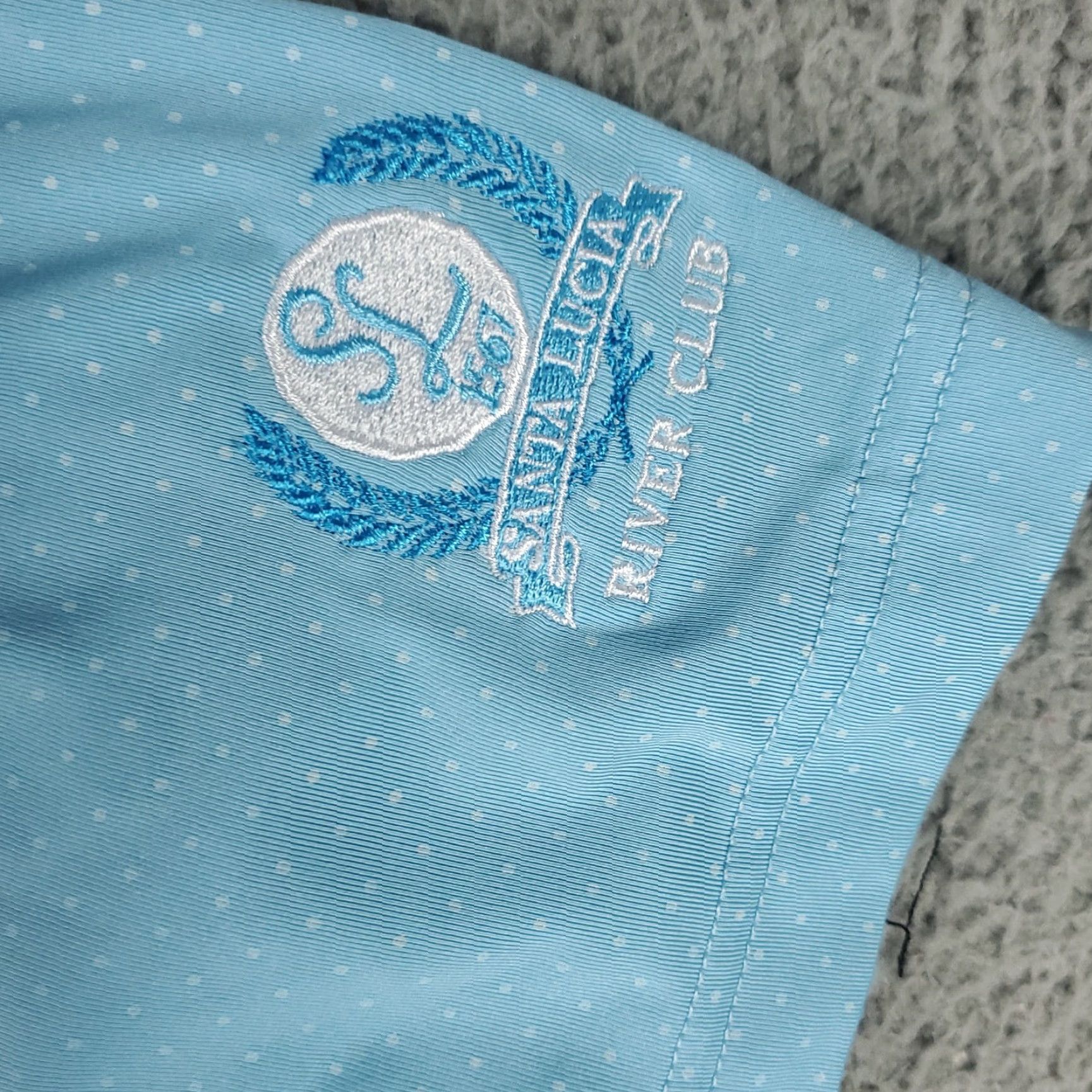 Footjoy FJ Polo Shirt Mens L Blue Santa Lucia Golf Casual Short Sleeve Shirt Mens L Blue Polo FJ Size US L / EU 52-54 / 3 - 3 Thumbnail
