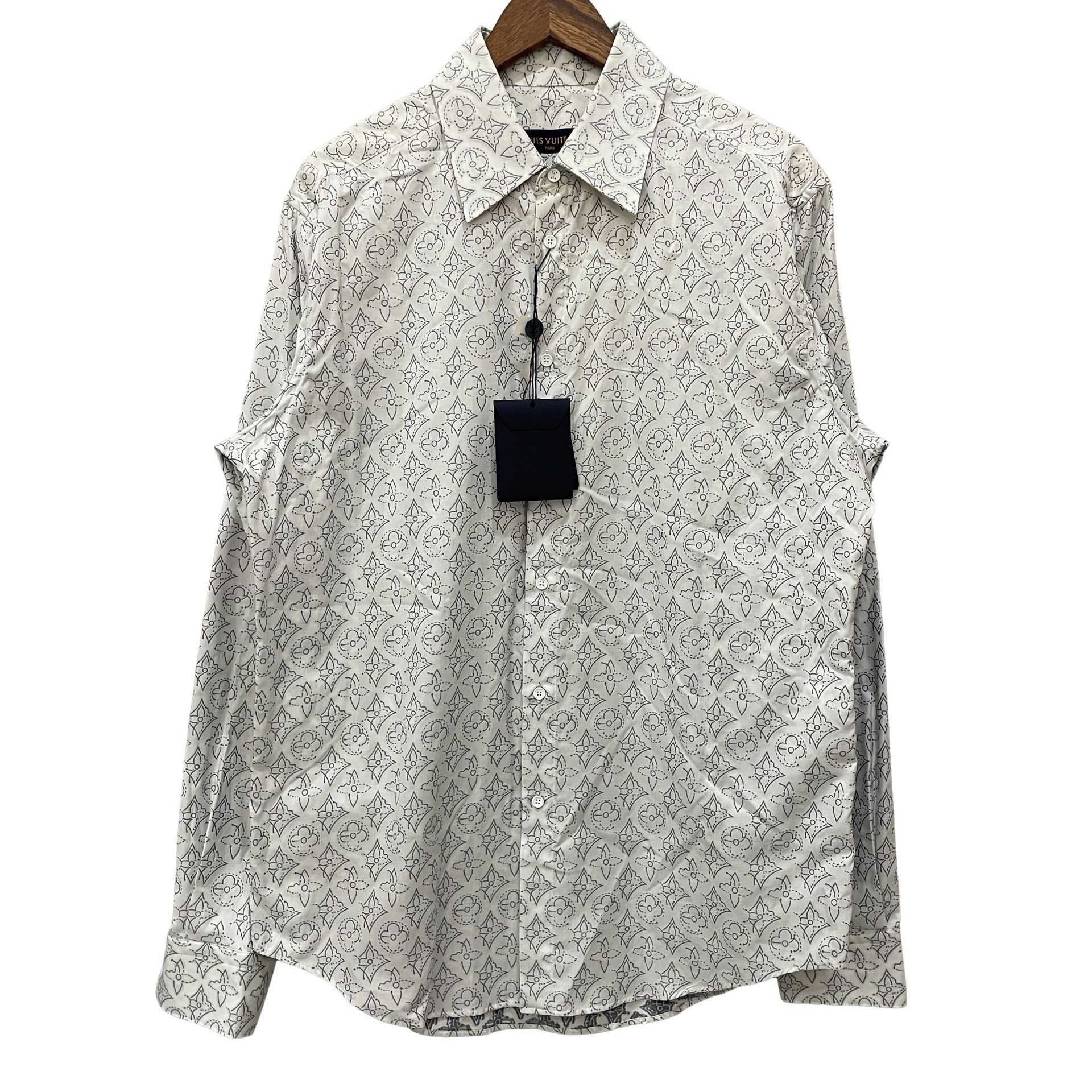 Louis Vuitton Louis Vuitton Monogram Print Button Up Shirt XXL Size US XXL / EU 58 / 5 - 1 Thumbnail