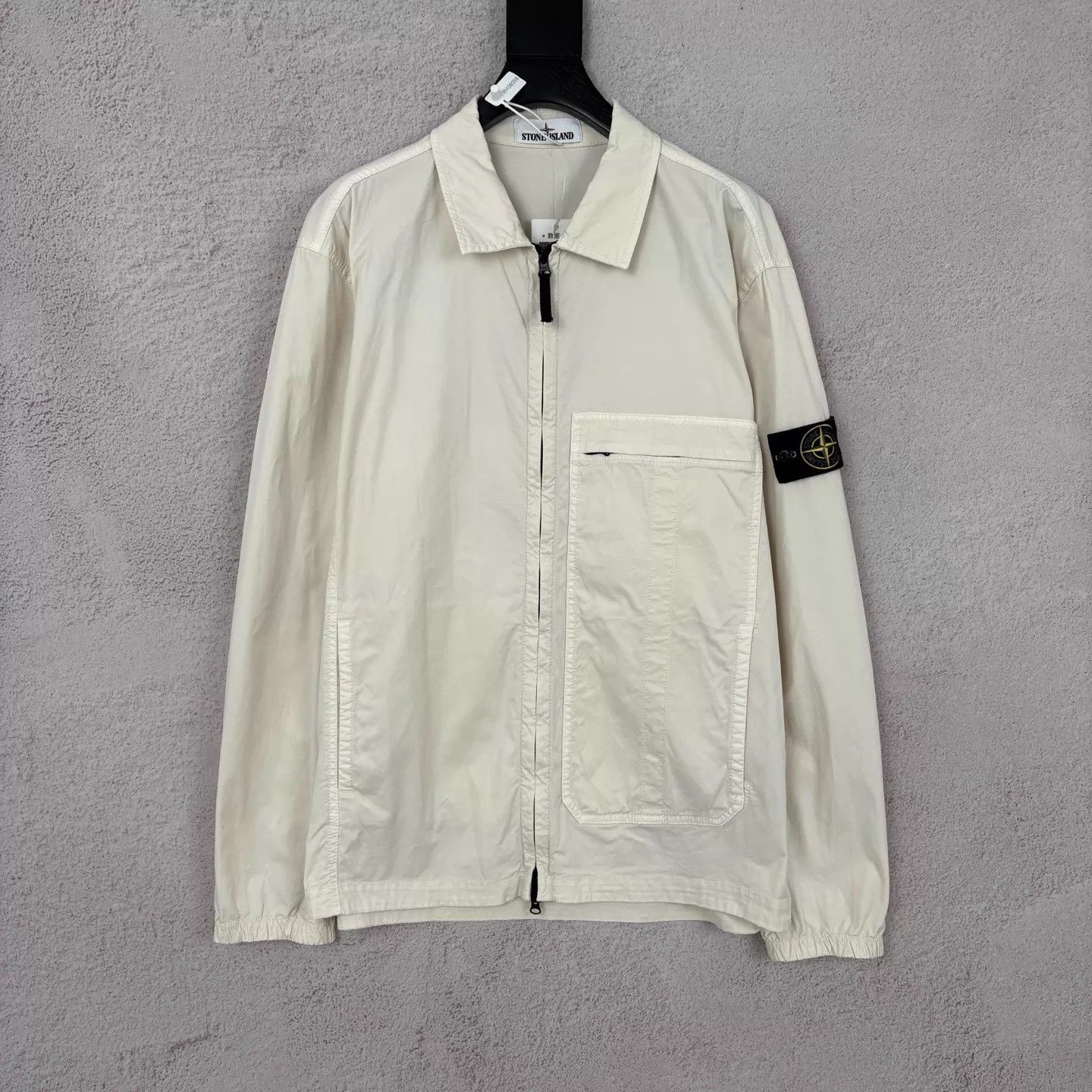 Stone Island Stone Island Light Khaki Sleeve Badge Zip Jacket XL Size US XL / EU 56 / 4 - 1 Thumbnail