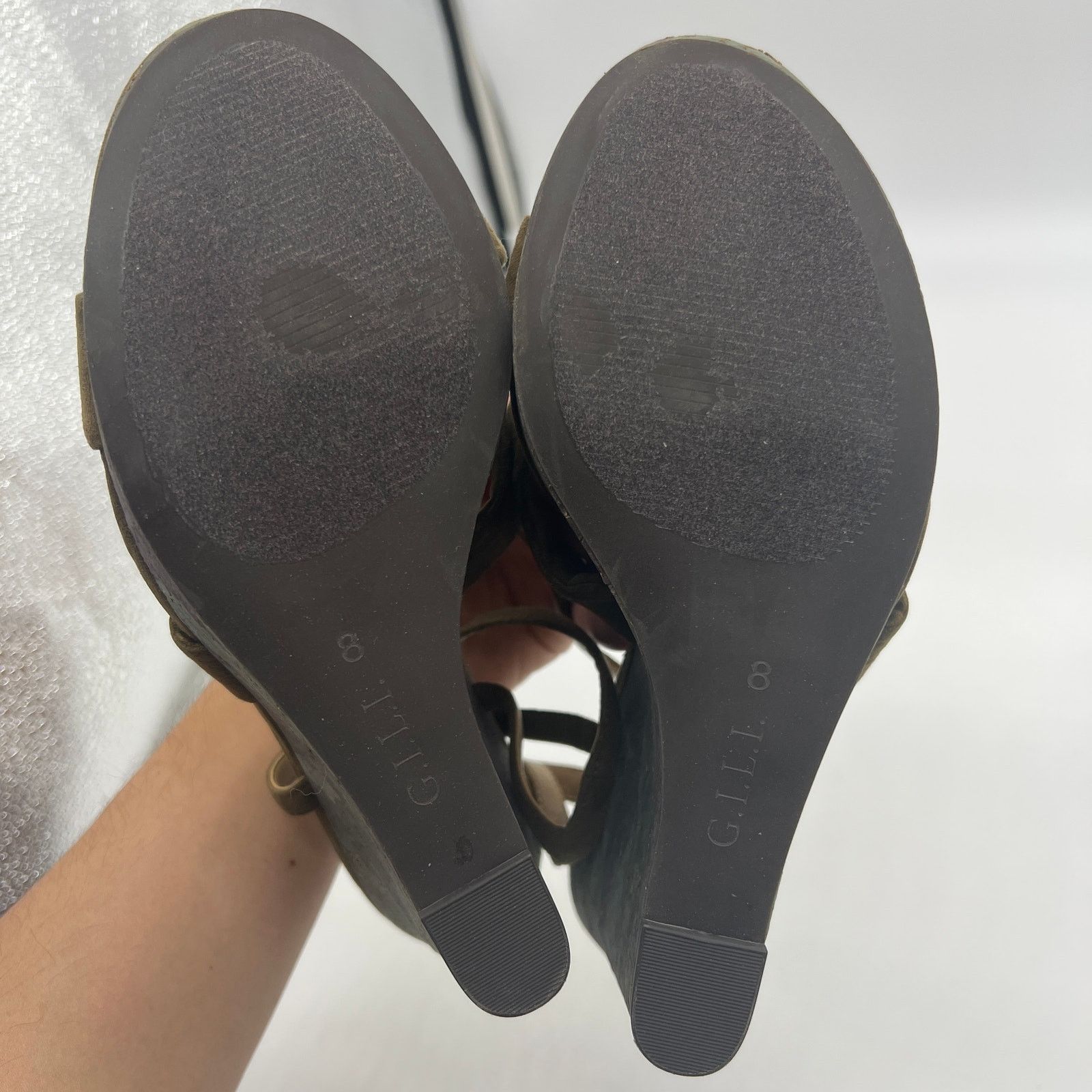 Other G.I.L.I. Knotted Front Wedge Ankle Strap Size 8 M Kahlie Size US 8 / IT 38 - 8 Thumbnail