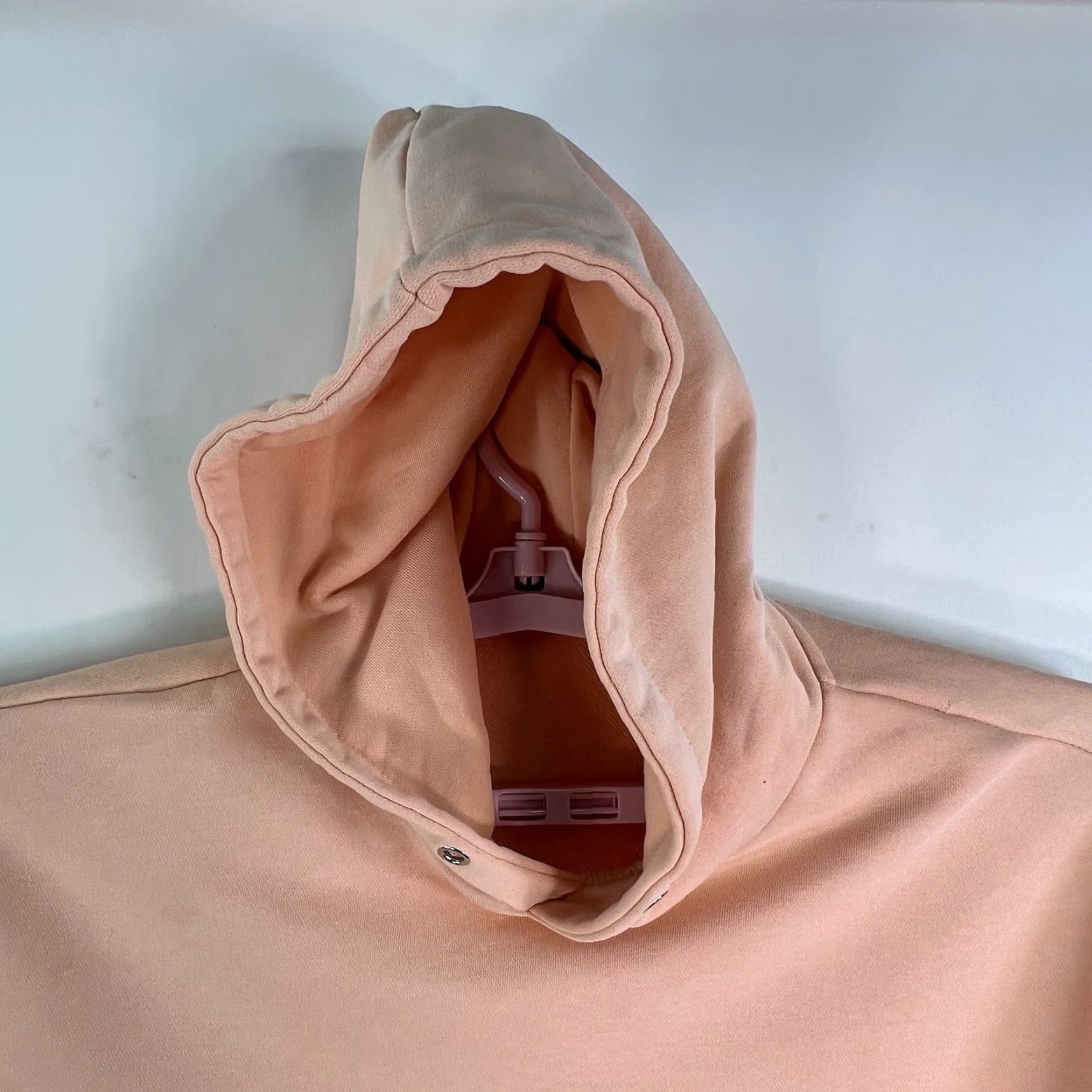 Agora Agora Hooded Sweatshirt Size L Peach Womens Size L / US 10 / IT 46 - 4 Thumbnail