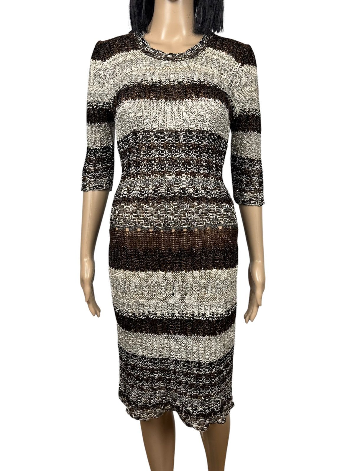 Oscar De La Renta Oscar De La Renta Silk Knit Dress Bodycon size 8 Size S / US 4 / IT 40 - 3 Thumbnail