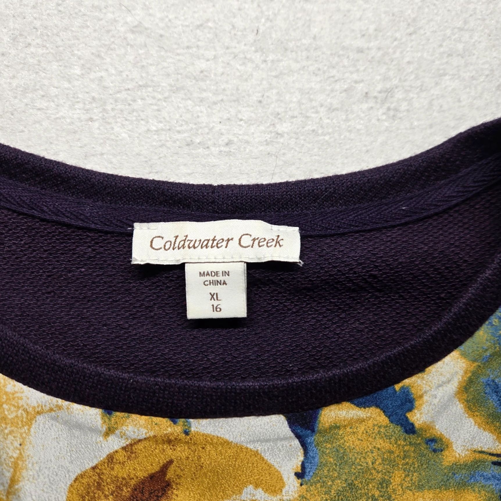 Coldwater Creek Coldwater Creek Shirt Adult Women XL Multicolor Floral Long Sleeve Size XL / US 12-14 / IT 48-50 - 2 Thumbnail