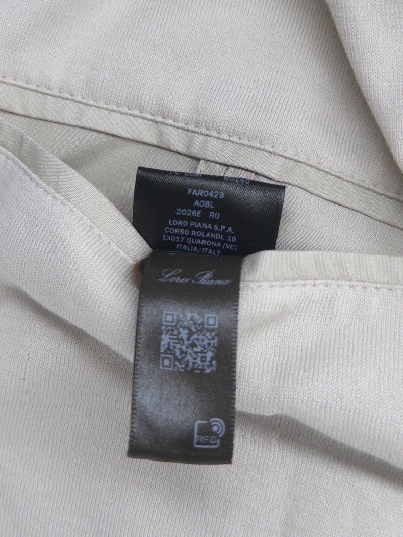 Loro Piana LORO PIANA Men's Harrison hoodie blend of silk technology Size US M / EU 48-50 / 2 - 8 Thumbnail