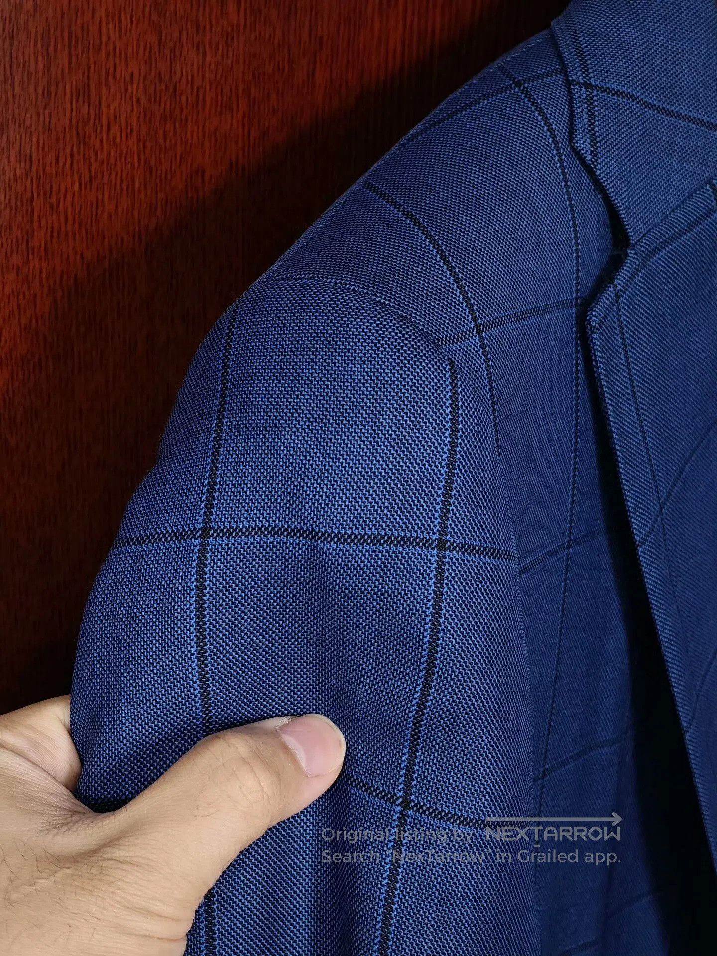 Japanese Brand Custom Blue Wool Jacket. Size US XS / EU 42 / 0 - 3 Thumbnail