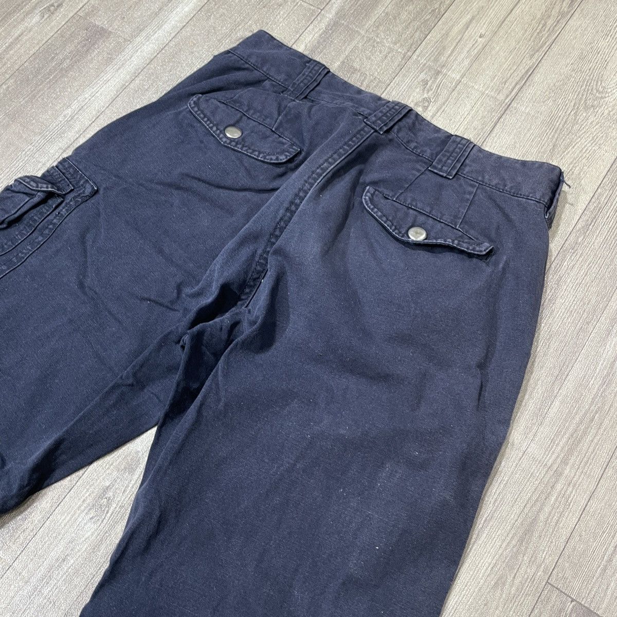 Japanese Brand × Vintage VINTAGE GARAGE LABEL BLACK WASHED CARGOPANTS Size US 30 / EU 46 - 6 Thumbnail