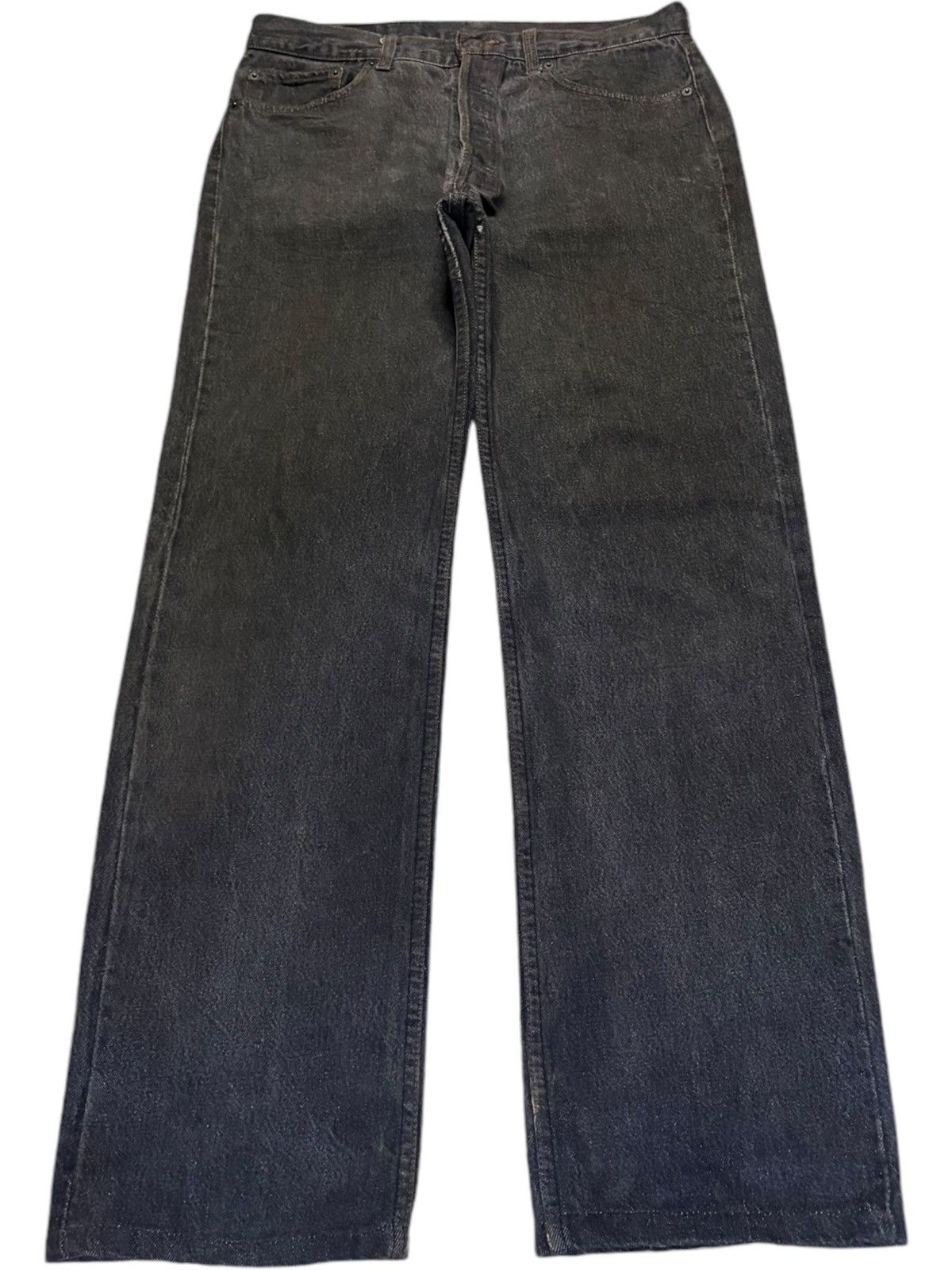 Vintage 90s Levis 501 Black Distressed Loose Jeans