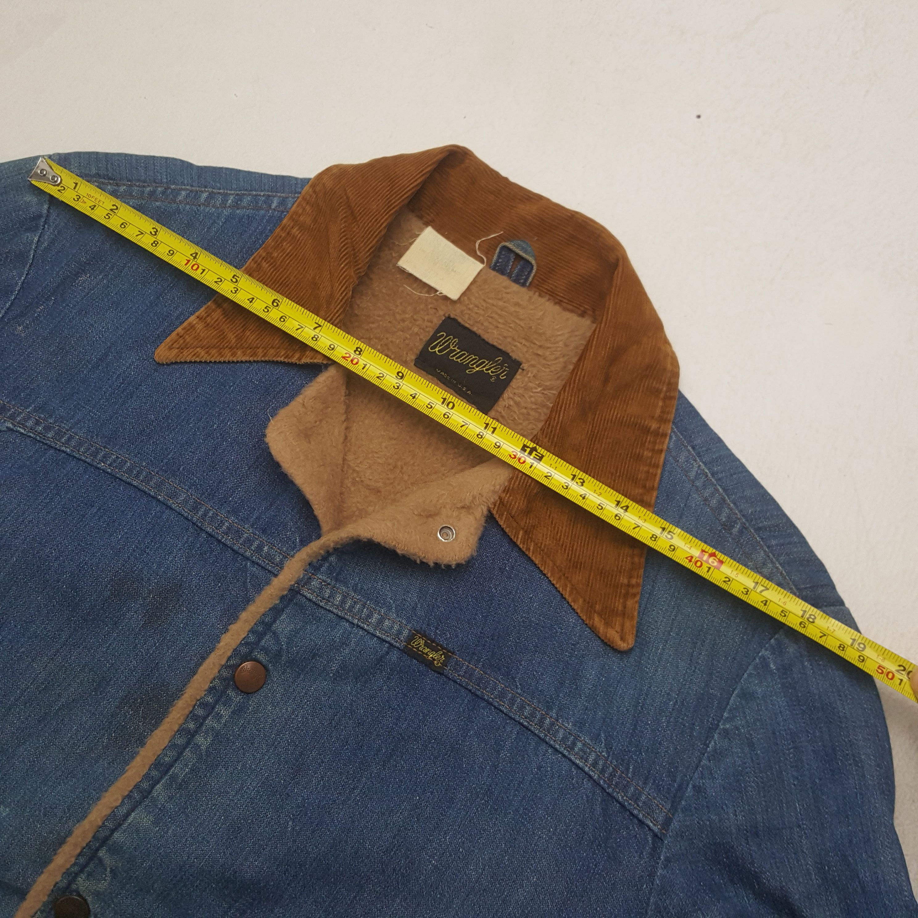 Wrangler Vintage Wrangler Retro Style Winter Denim Jacket C302N7 Size US M / EU 48-50 / 2 - 5 Thumbnail