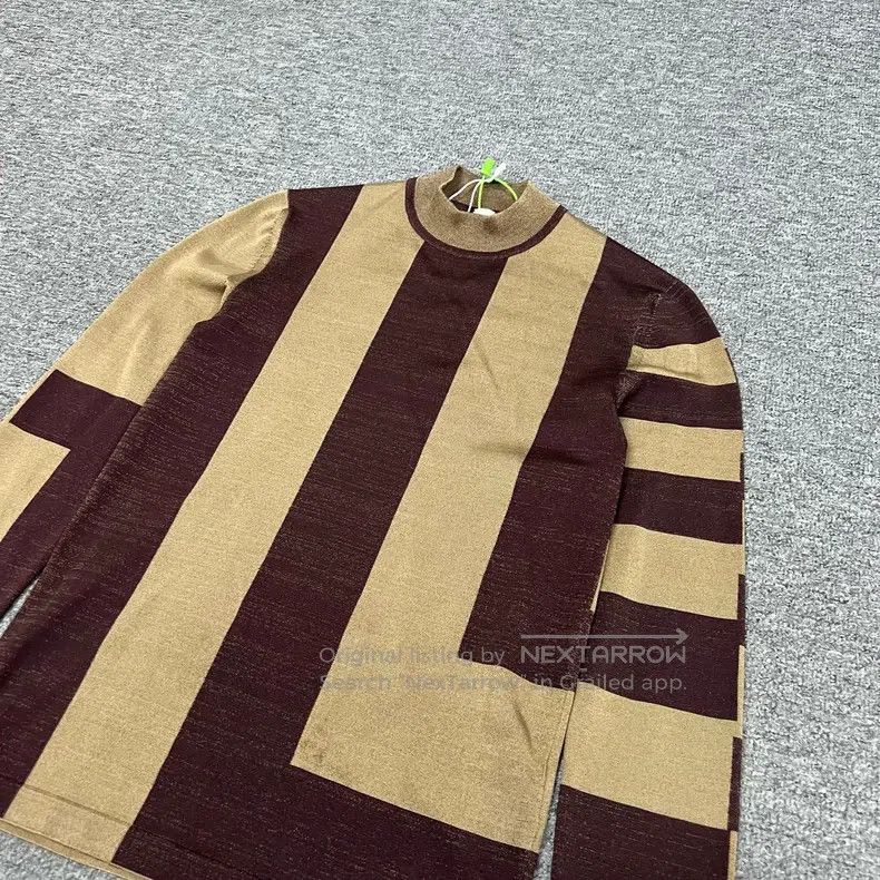 Hermes Hermes Colorblocked Striped Silk Crewneck Knit Size XS / US 0-2 / IT 36-38 - 4 Thumbnail