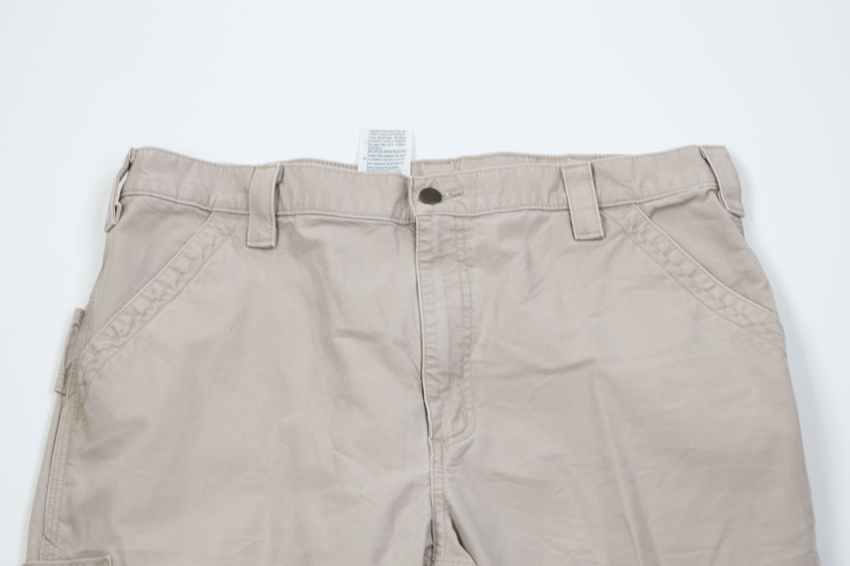Carhartt Vintage Y2K Carhartt Wide Leg Dungaree Pants Tan Khaki Size US 38 / EU 54 - 2 Thumbnail