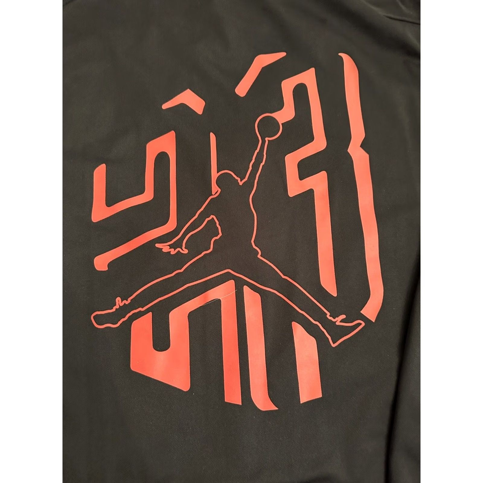 Nike Nike Air Jordan Jacket Dri-Fit Black & Red Track Basketball Warm Up Mens L Black Nike Dri-Fit Track Jacket Mens Large Size US L / EU 52-54 / 3 - 7 Thumbnail