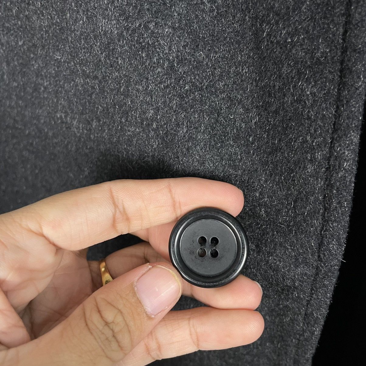 Japanese Brand Japanese Brand Sukipio Black Wool Coat Size US L / EU 52-54 / 3 - 15 Thumbnail