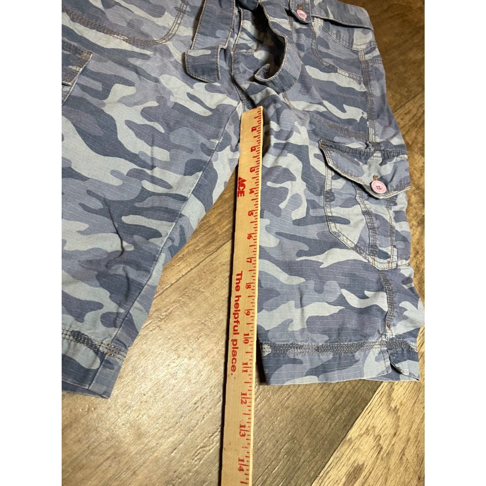 DKNY DKNY Jeans Outfit Tank Top Womens Small & Shorts 28x11 Blue Camo Camouflage Size S / US 4 / IT 40 - 2 Thumbnail