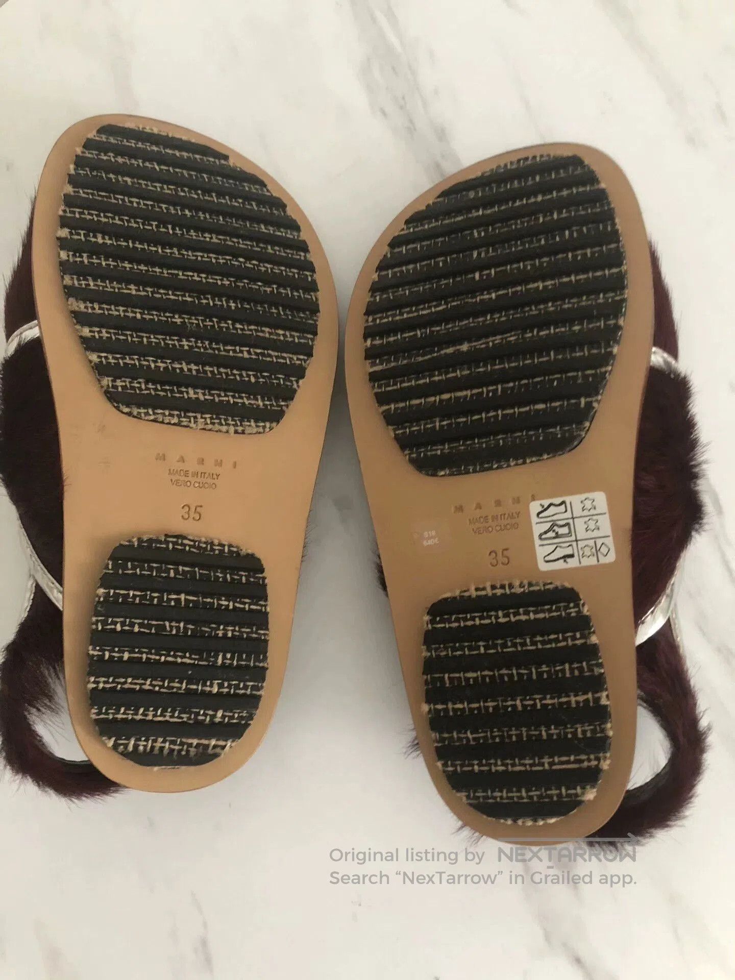 Marni Marni Genuine Mink Fur Slide Sandals. Size US 7 / IT 37 - 3 Thumbnail