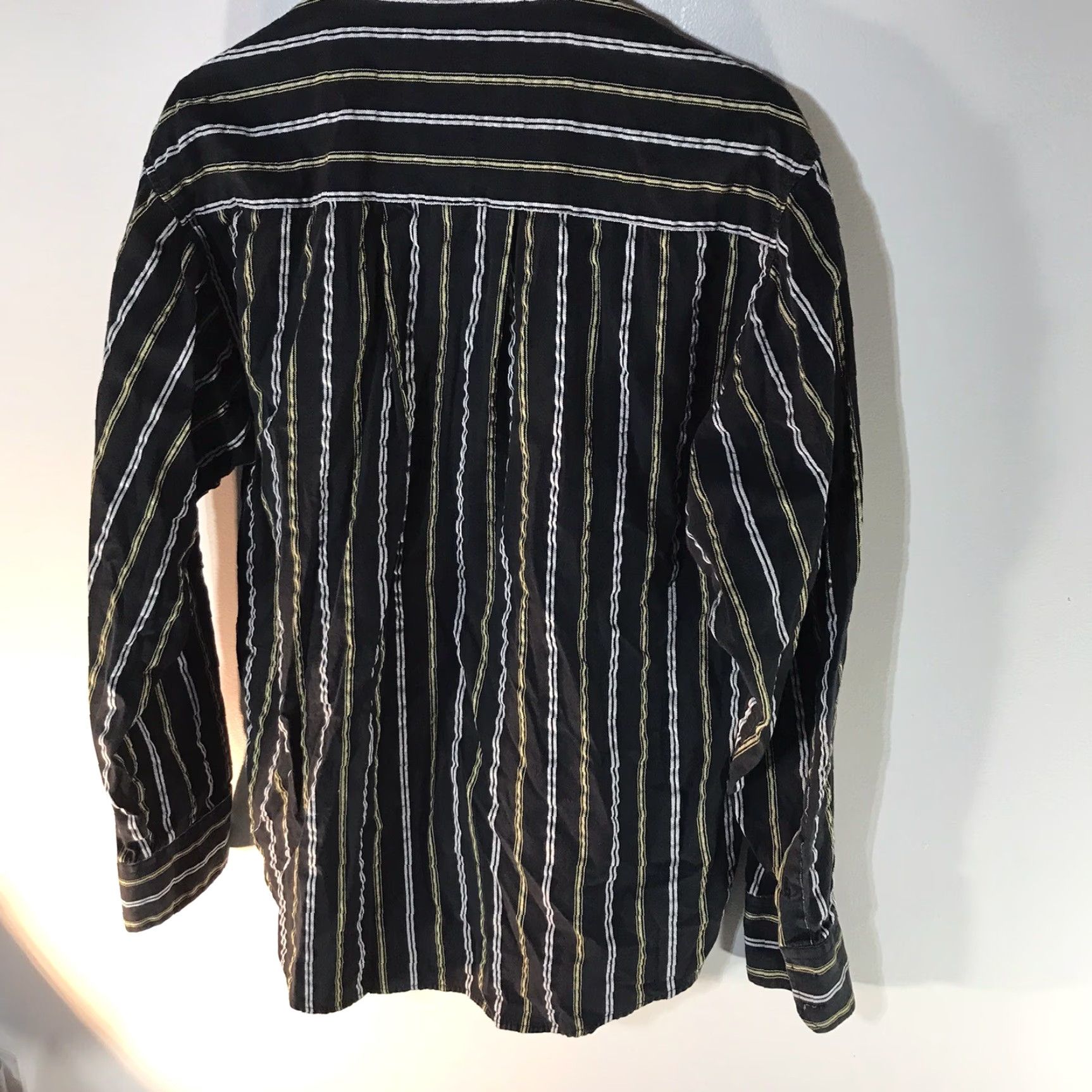 Southpole VINTAGE Southpole Men's Shirt, Button-Up, Striped, Black, Size L, Casual Business Party Winter Fall Size US L / EU 52-54 / 3 - 3 Thumbnail