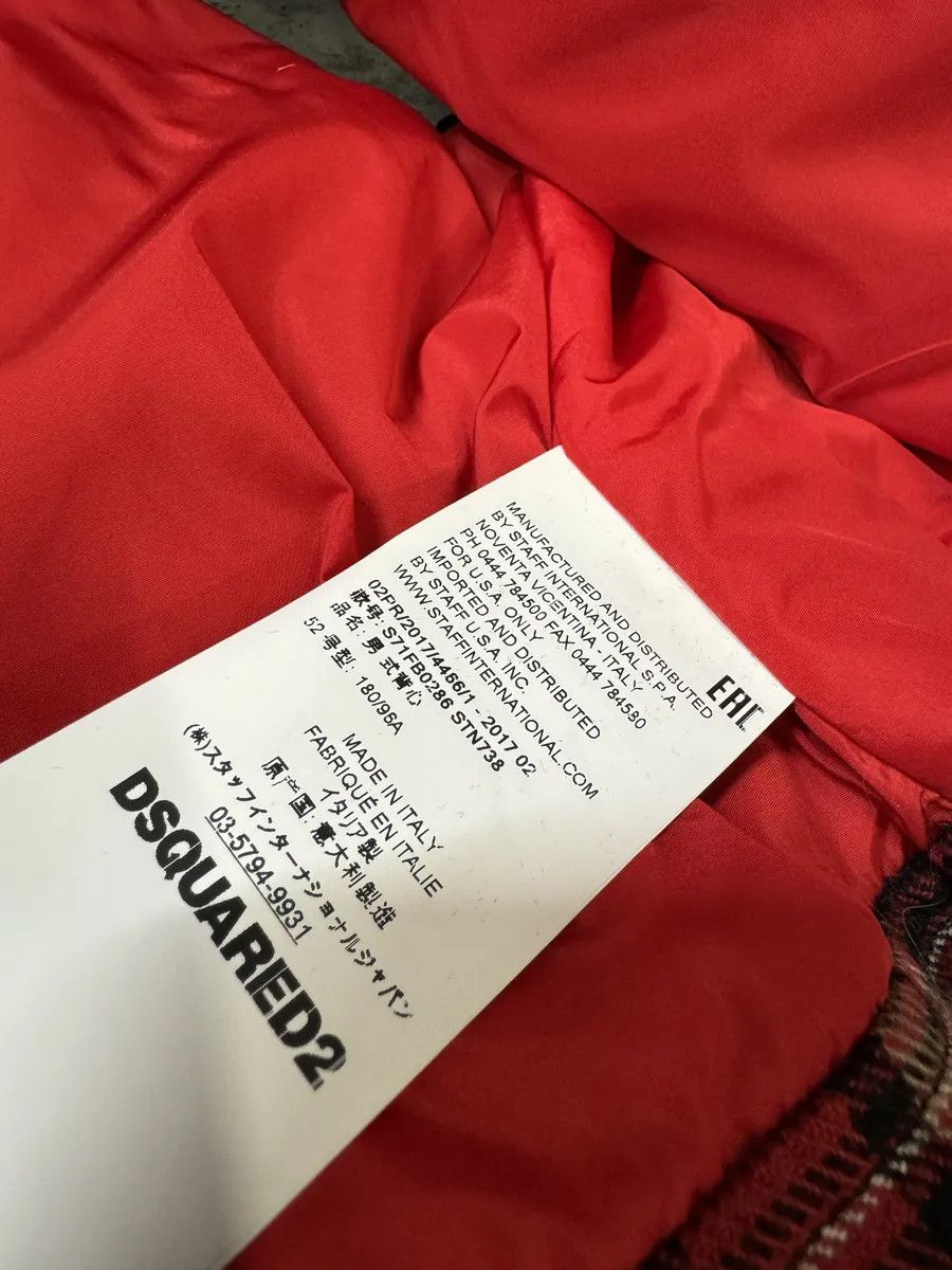 AW2017 DSquared2 Red Puffer Brut Military Denim Vest