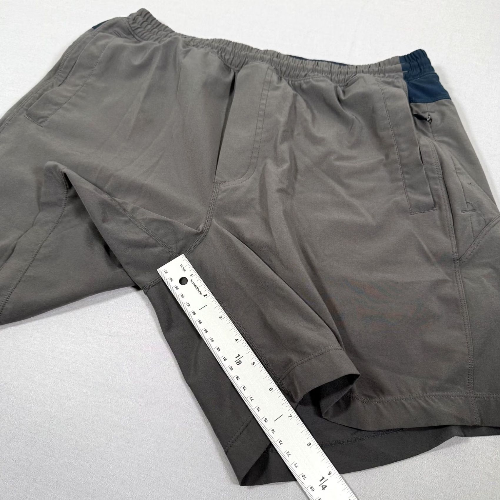Vintage Birddogs Shorts Mens L Gray Lined Athletic Running Gym Performance Stretch Pockets Drawstring Pocket Size US 33 - 5 Thumbnail