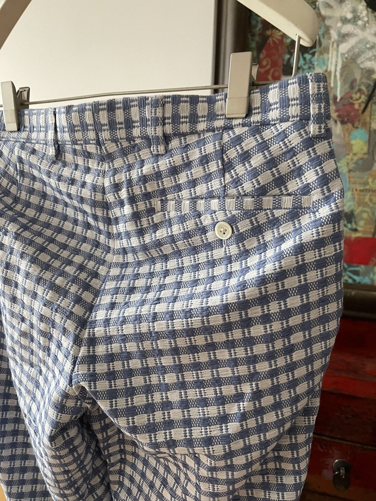 Walter Van Beirendonck Walter van Beirendonck Casual Checked Pants (Sample) Size 44R - 6 Thumbnail