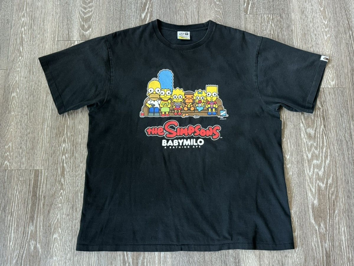 image of Bape x The Simpsons Milo Tee in Black, Men's (Size XL)