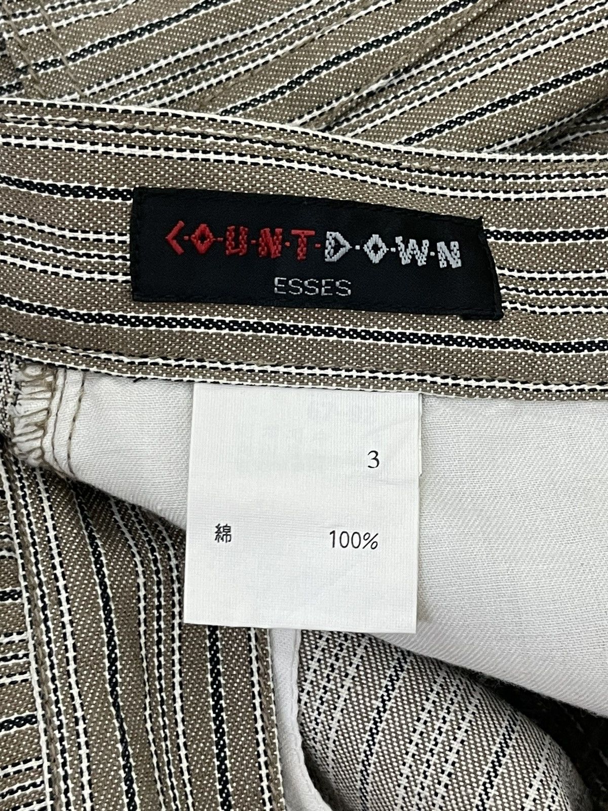 Japanese Brand Flare Jeans Countdown Japan Striped Boot Cut 8🟦5 Size US 29 - 18 Thumbnail