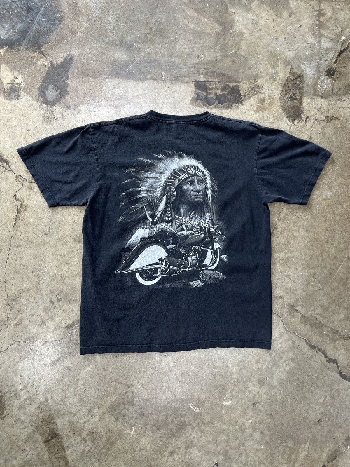 Harley Davidson Vintage Native Motorcycle Tee XL Size US XL / EU 56 / 4 - 6 Thumbnail