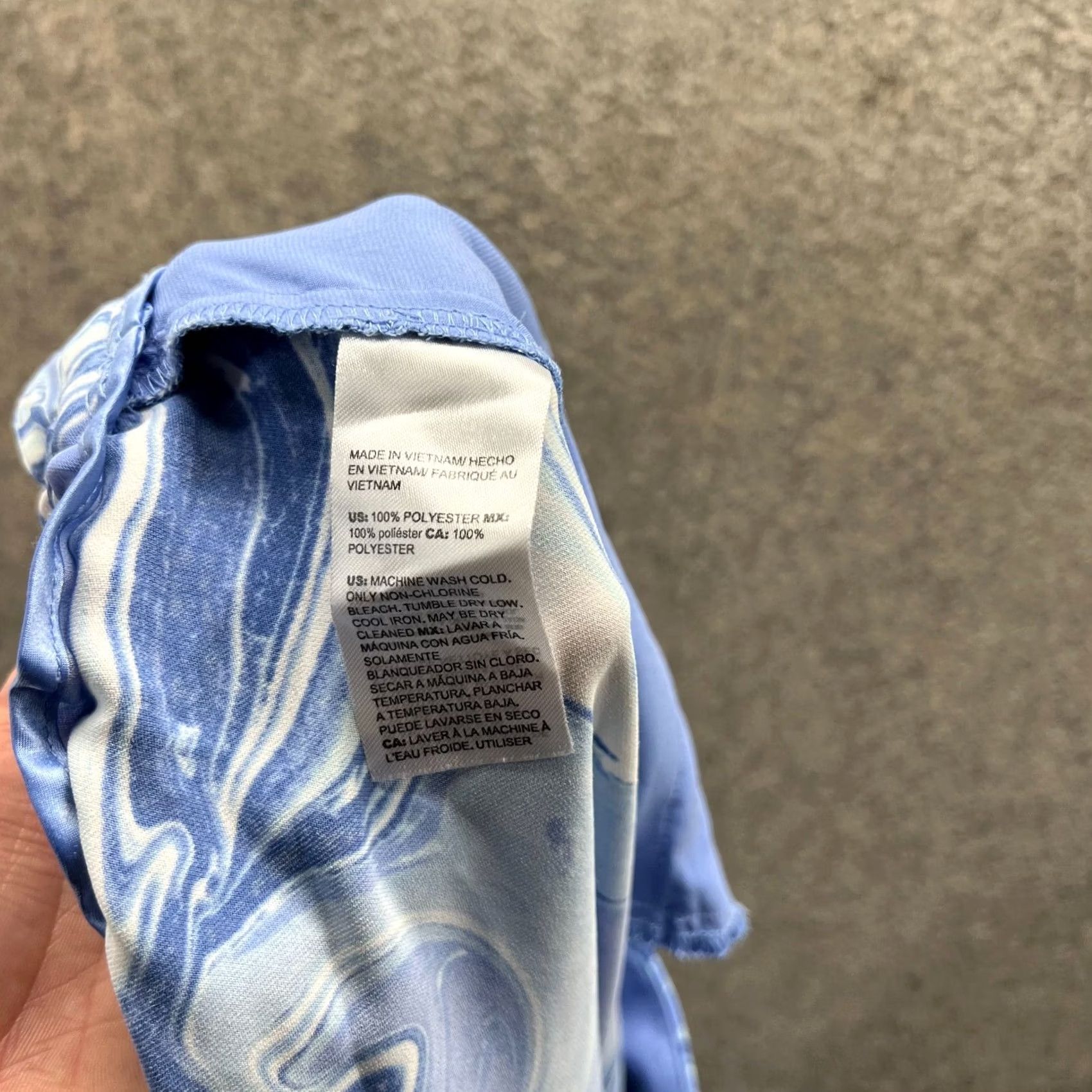 Vintage Chico'S Pants Womens 1R Blue White Stretch Fleece Elastic Waist Geometric Size 25" / US 0 / IT 36 - 5 Thumbnail