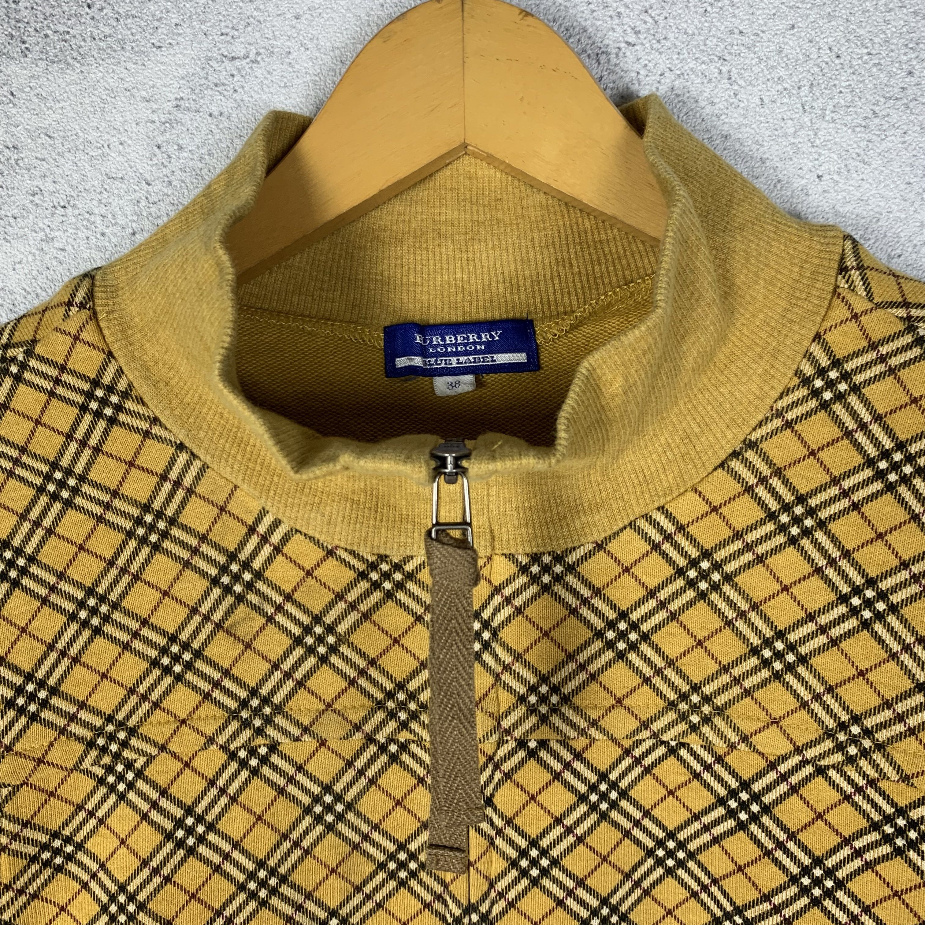 Burberry Vintage Burberry Blue Label Nova Check Zip Up Sweater Size S / US 4 / IT 40 - 4 Thumbnail