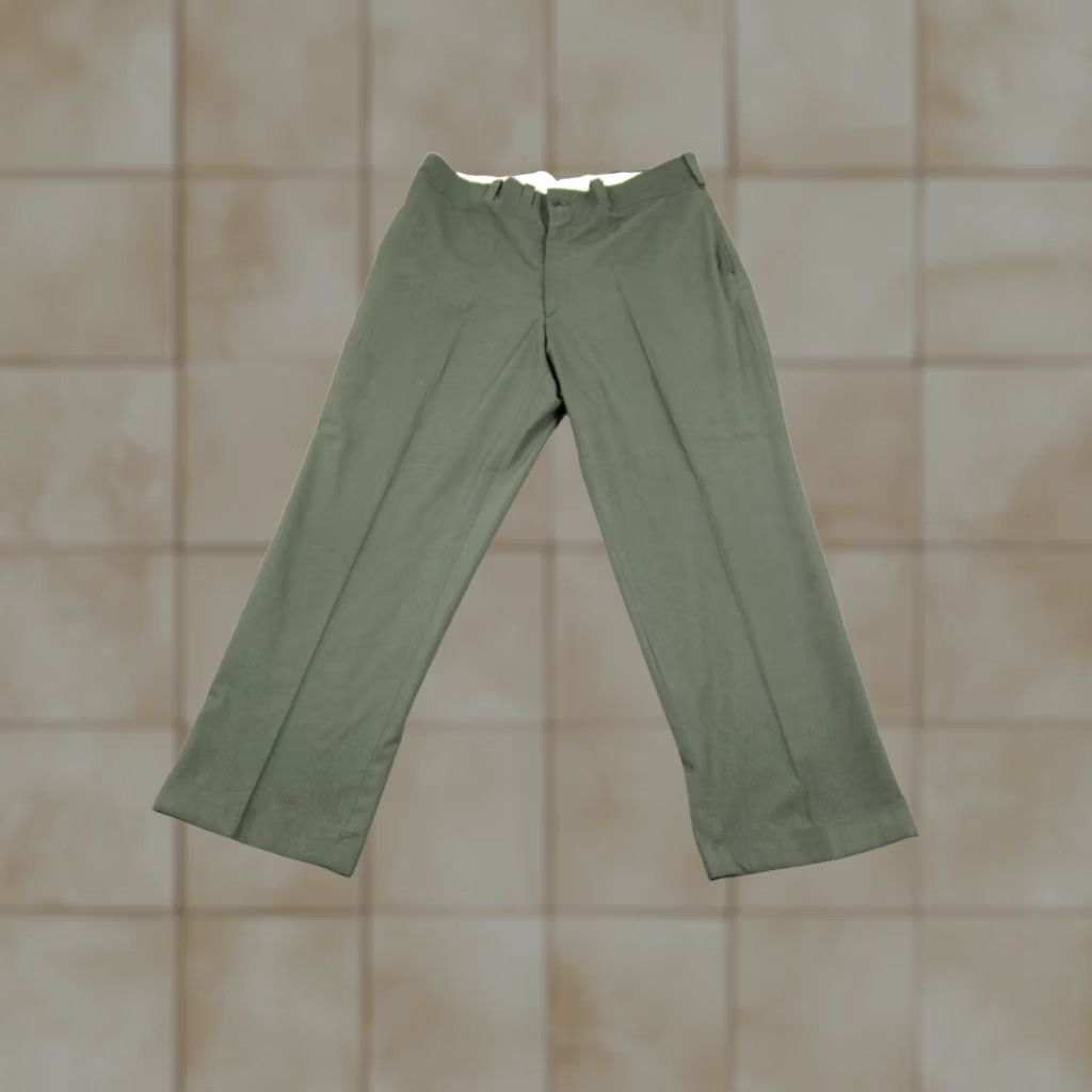 JCPenney Vintage JCPenney Big Mac Pants Mens 35L Wash & Wear Workwear Calico 60s 70s Talon Size US 35 - 1 Thumbnail