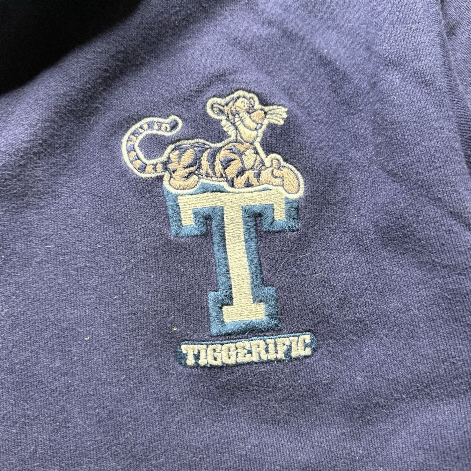 Disney Vintage Disney Store Tigger 1/4 Zip Navy Sweatshirt Medium Size US M / EU 48-50 / 2 - 4 Thumbnail