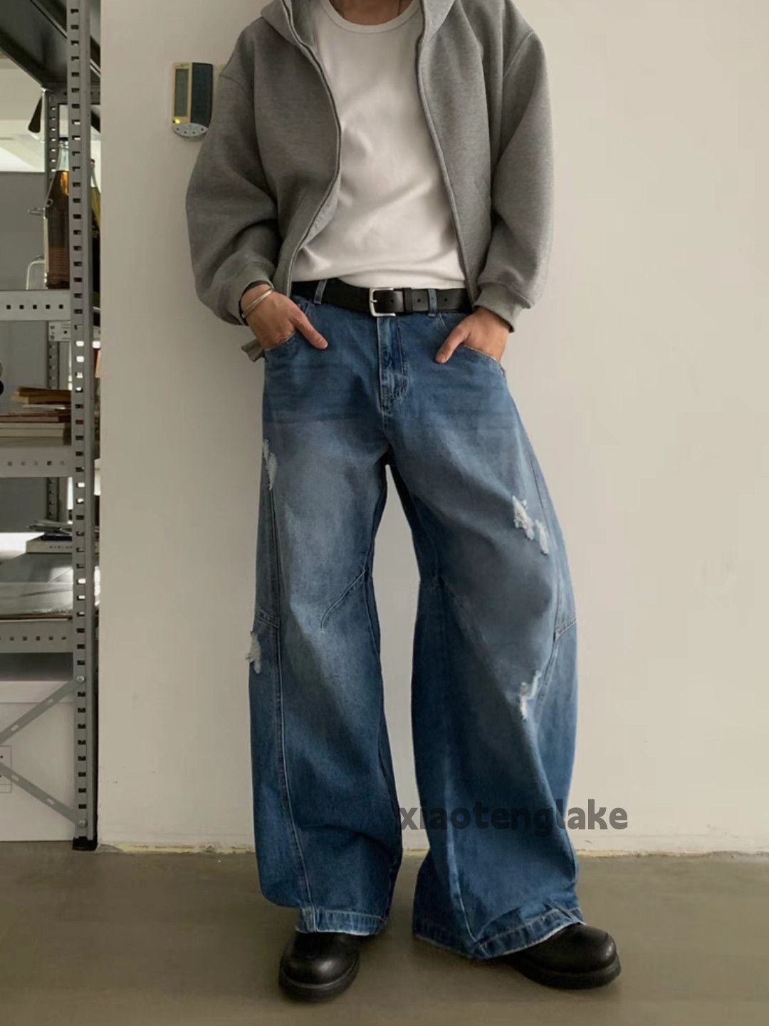 Jean × Vintage washed faded cleanfit yuppie y2k bootcut flared jeans Size US 30 / EU 46 - 1 Thumbnail