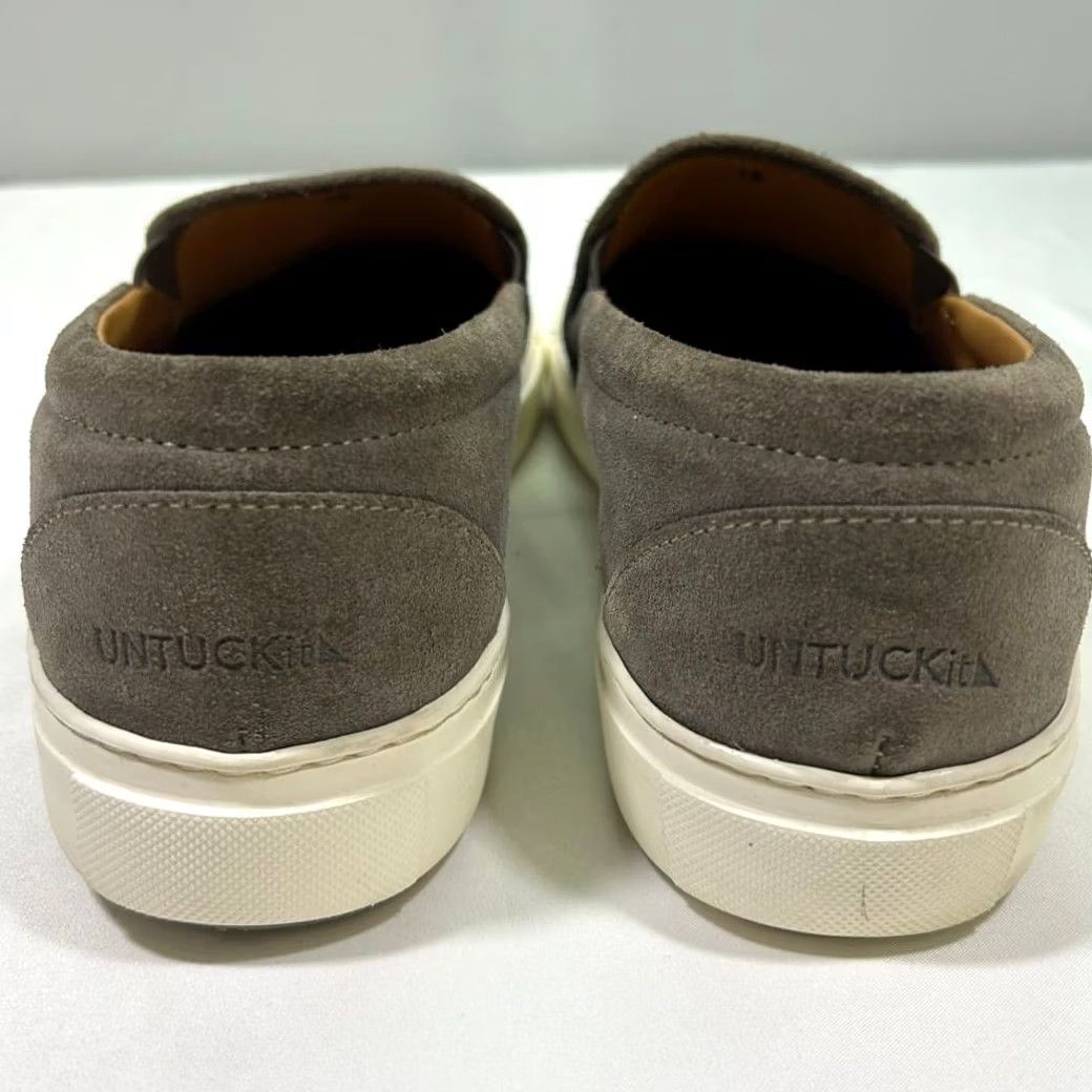 UNTUCKit Untuckit Gray Suede Slip-On Sneakers Mens 12 Size US 12 / EU 45 - 4 Thumbnail