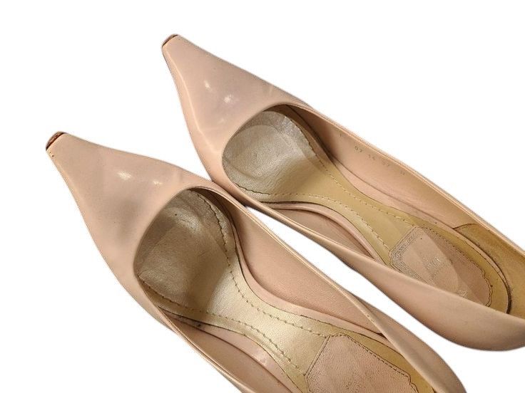 Dior Christian Dior Pink Leather Pumps Size US 7 / IT 37 - 3 Thumbnail