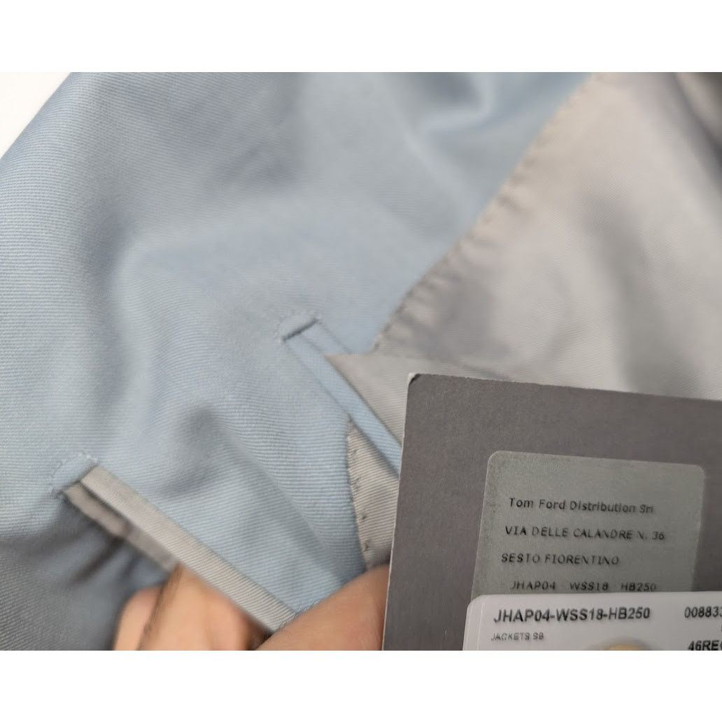 Tom Ford o1rshd1 Blazer Jacket in Light Blue Size US S / EU 44-46 / 1 - 21 Thumbnail