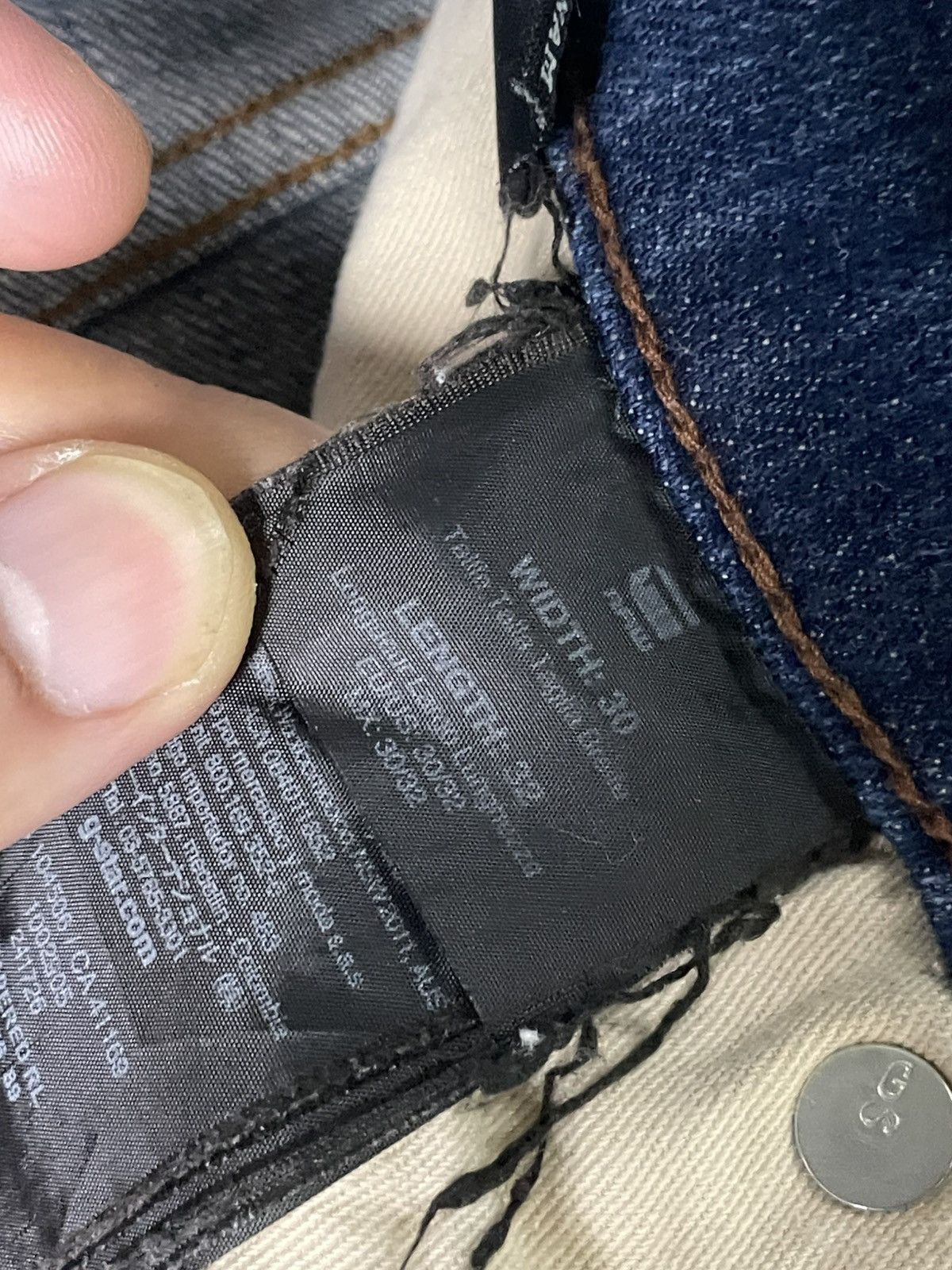 G-Star × Vintage G STAR RAW Brand Tapered Jeans (84) Size US 30 / EU 46 - 10 Thumbnail