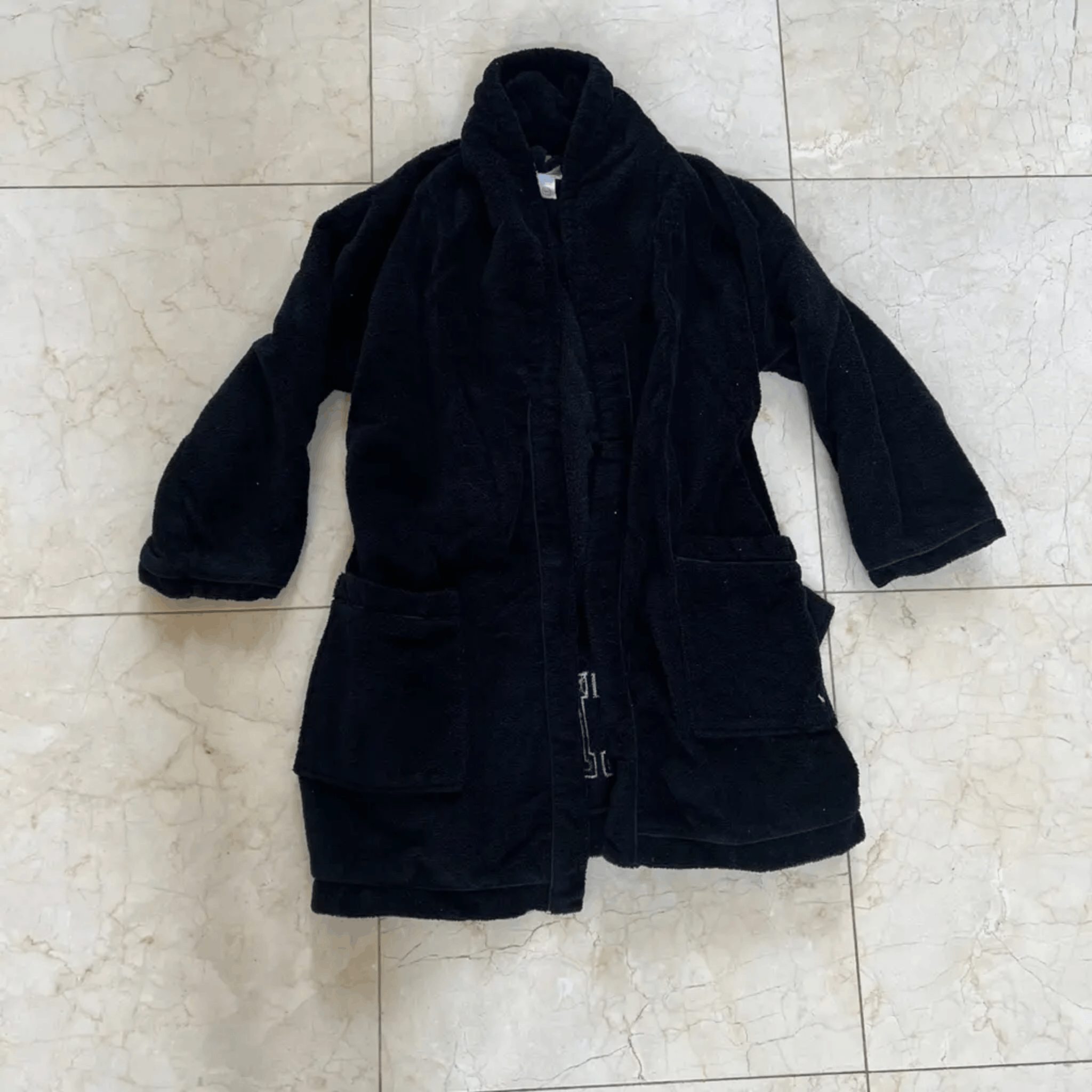 Victoria's Secret PINK Victoria’s Secret Black Plush Fleece Robe Jacket Size M / US 6-8 / IT 42-44 - 1 Thumbnail