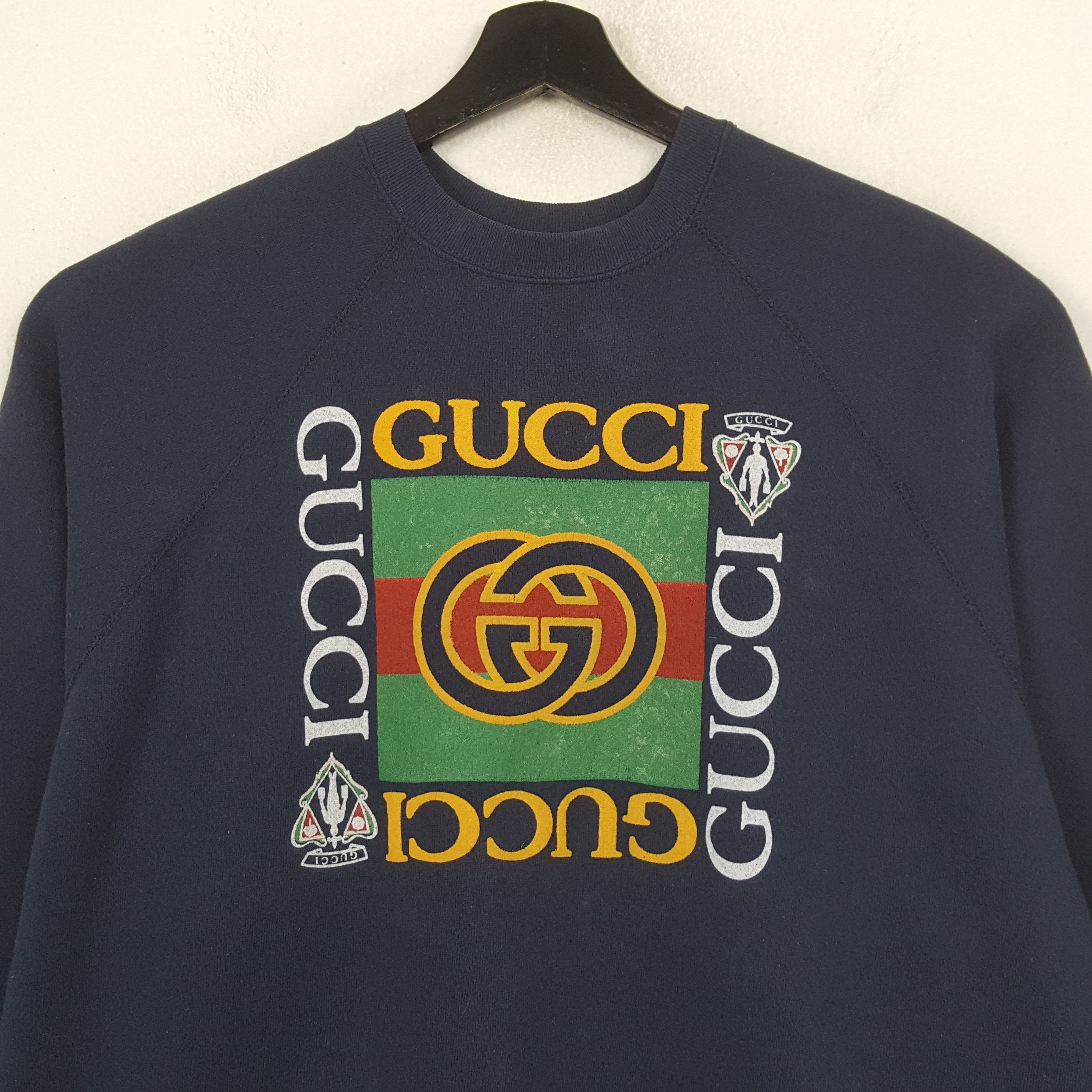Tultex Gucci Fashion Brand Logo Design Sweatshirt RR2 Size US L / EU 52-54 / 3 - 2 Thumbnail