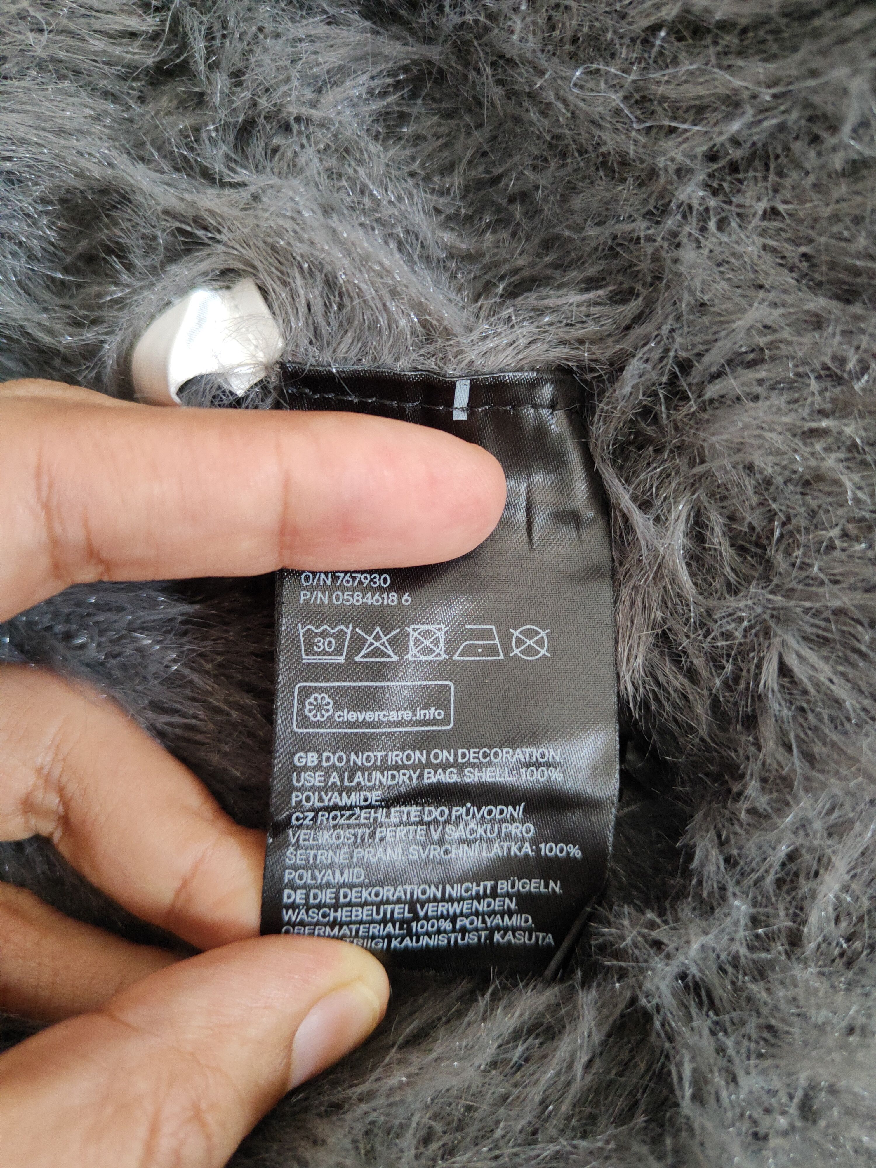 Aran Isles Knitwear H&M Dark Gray Shag Shaggy Fur Mohair Knitwear #S2023 Size S / US 4 / IT 40 - 13 Thumbnail