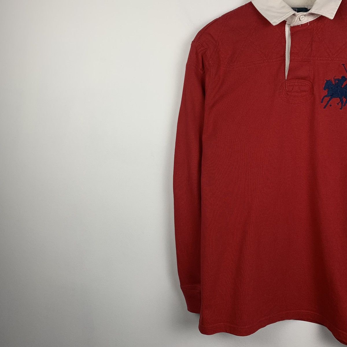 Polo Ralph Lauren Vintage Polo Ralph Lauren Big Logo Rugby Shirt Size M Red Size US M / EU 48-50 / 2 - 4 Thumbnail