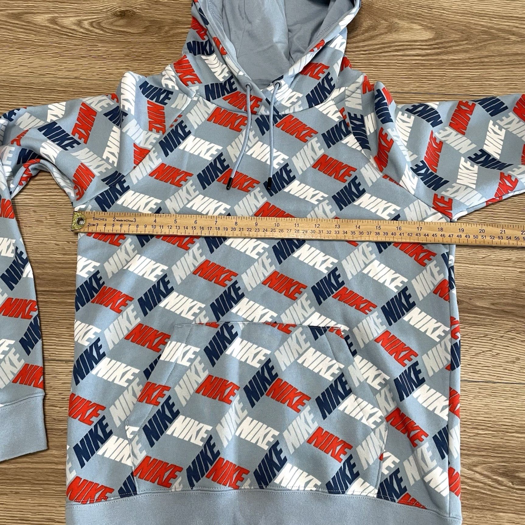 Nike Nike Women's Hoodie XS Pullover Activewear Light Blue Multicolor Size XS / US 0-2 / IT 36-38 - 5 Thumbnail