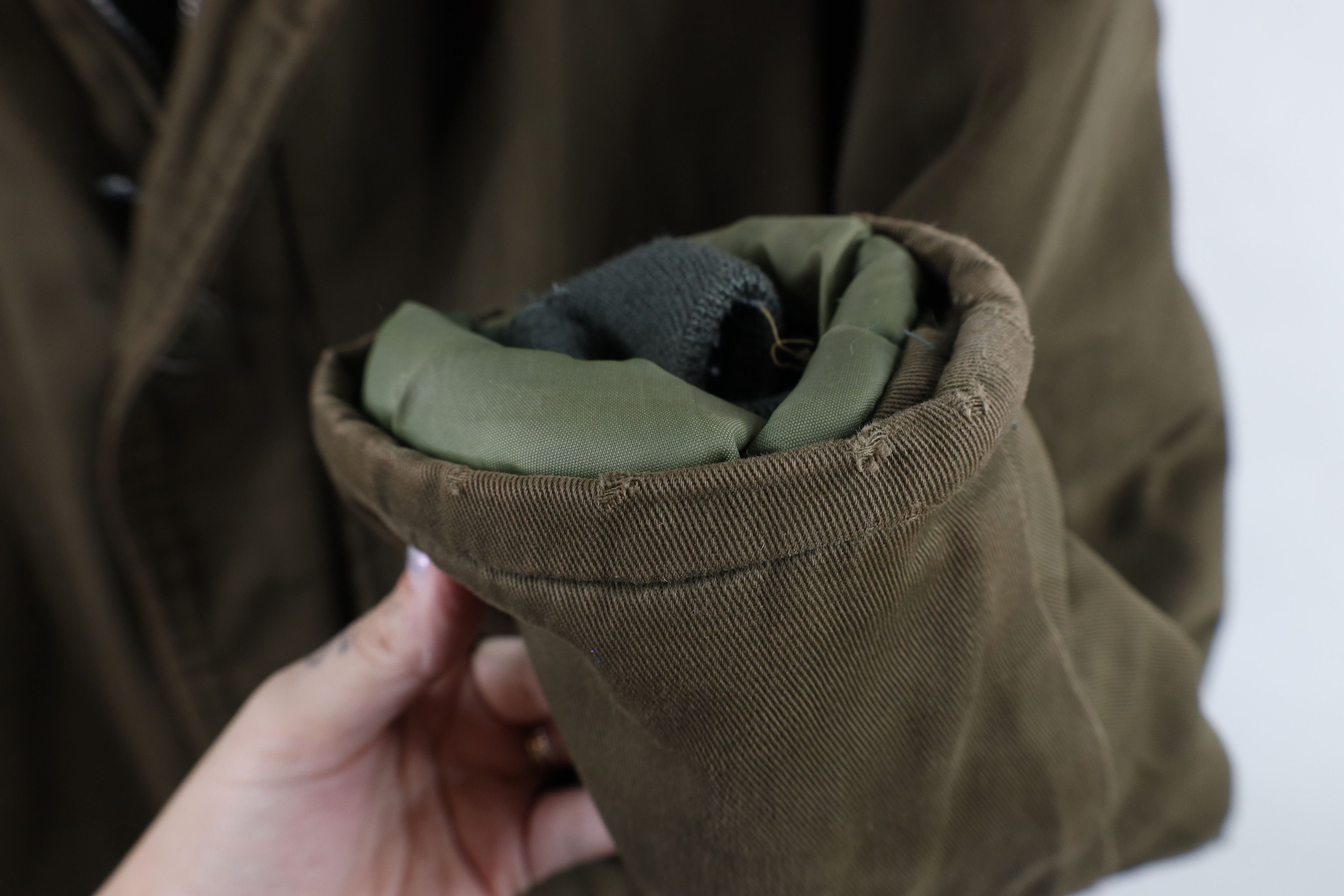 Vintage Vintage 60s Streetwear Split Hood Military Parka Jacket USA Size US XL / EU 56 / 4 - 10 Thumbnail