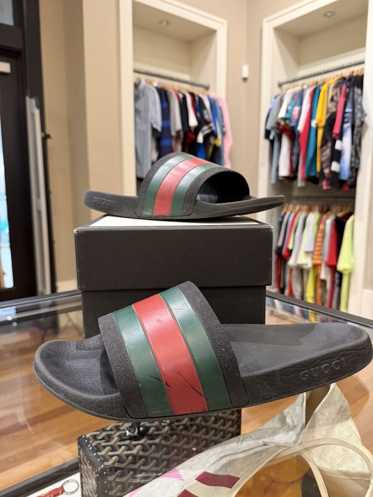 Gucci Gucci Rubber Pool Slide Size US 13 / EU 46 - 1 Thumbnail