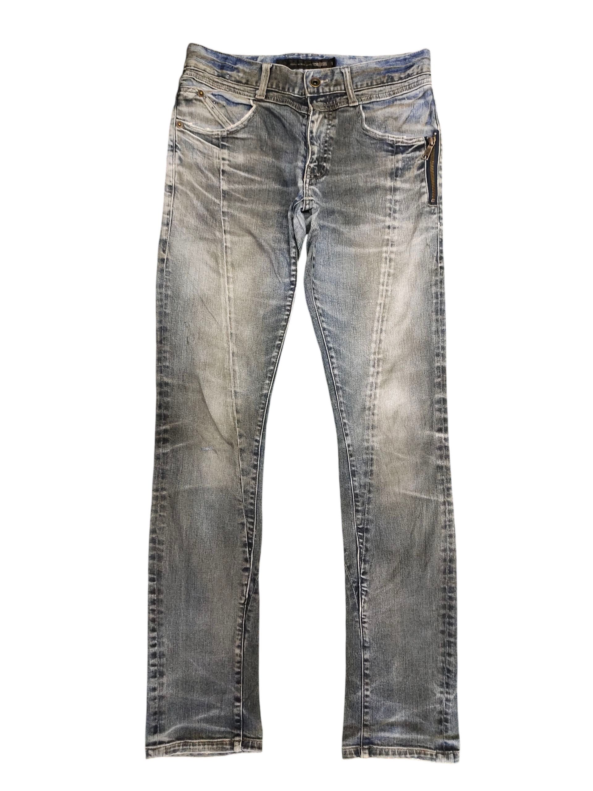 Schlussel Japanese Brand Schlussel Clawmark Distress Faded Jeans Size US 28 / EU 44 - 1 Thumbnail